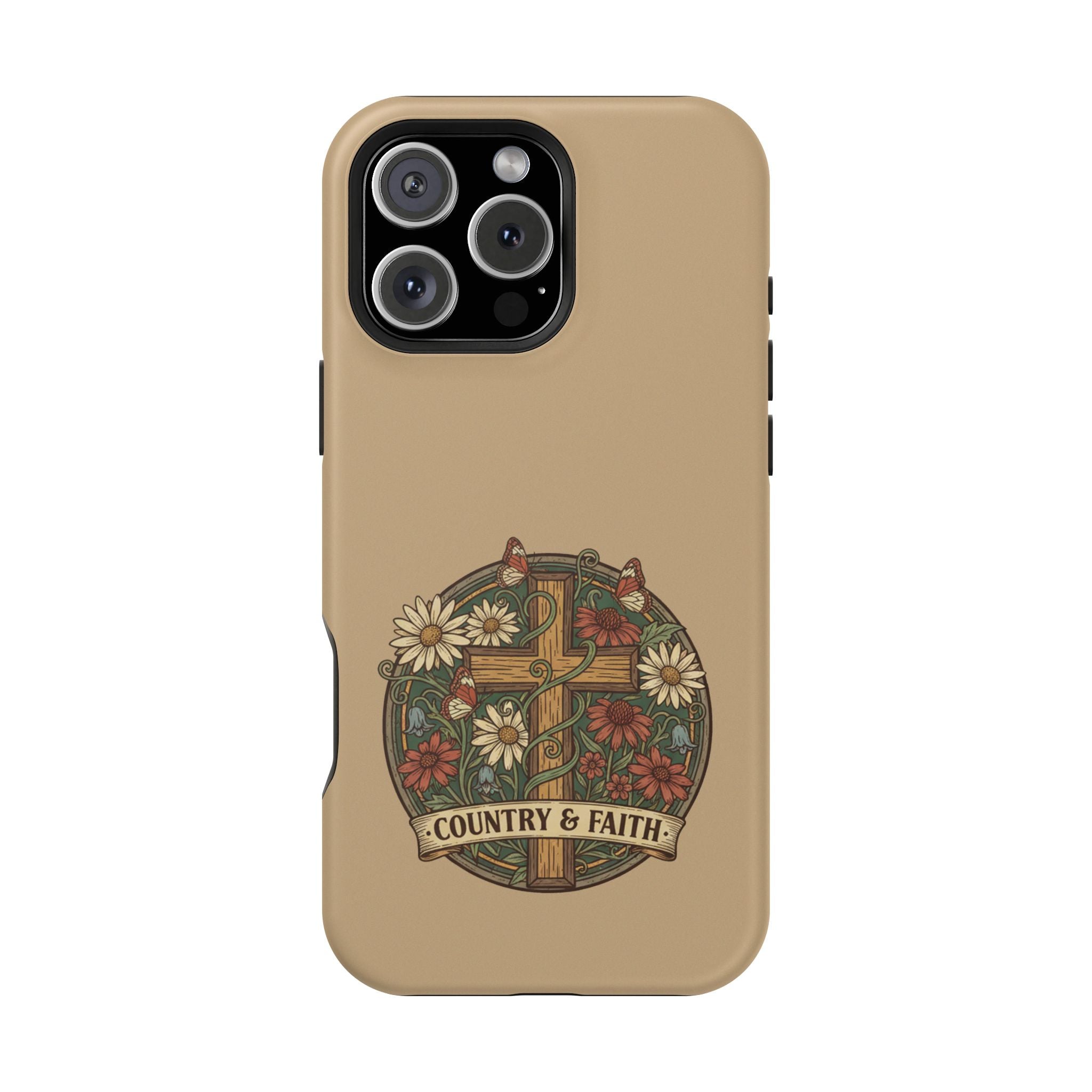 RESTERATION Phone Case — Country & Faith Cross Magnetic Impact-Resistant Cover #7