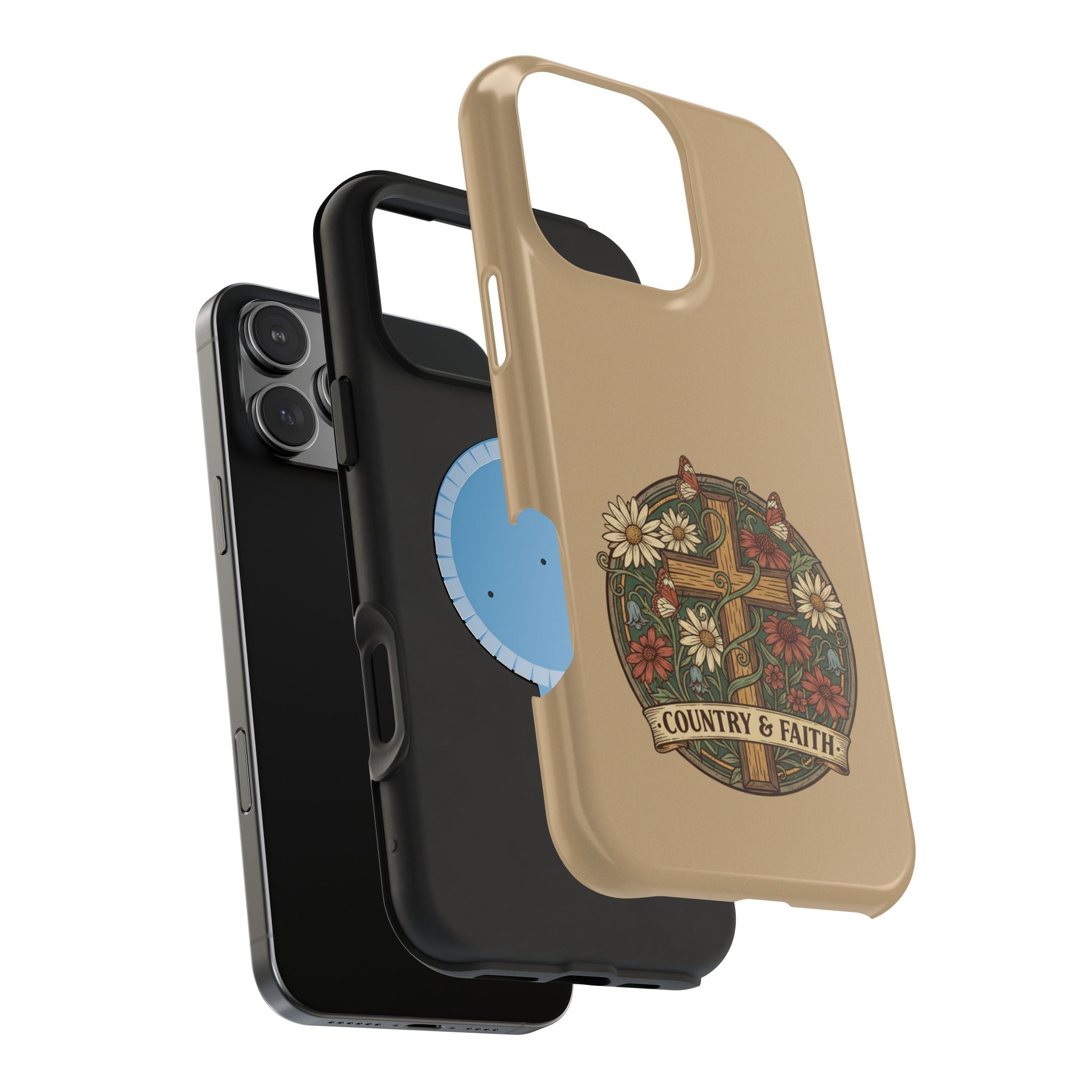 RESTERATION Phone Case — Country & Faith Cross Magnetic Impact-Resistant Cover 7 - RESTERATION