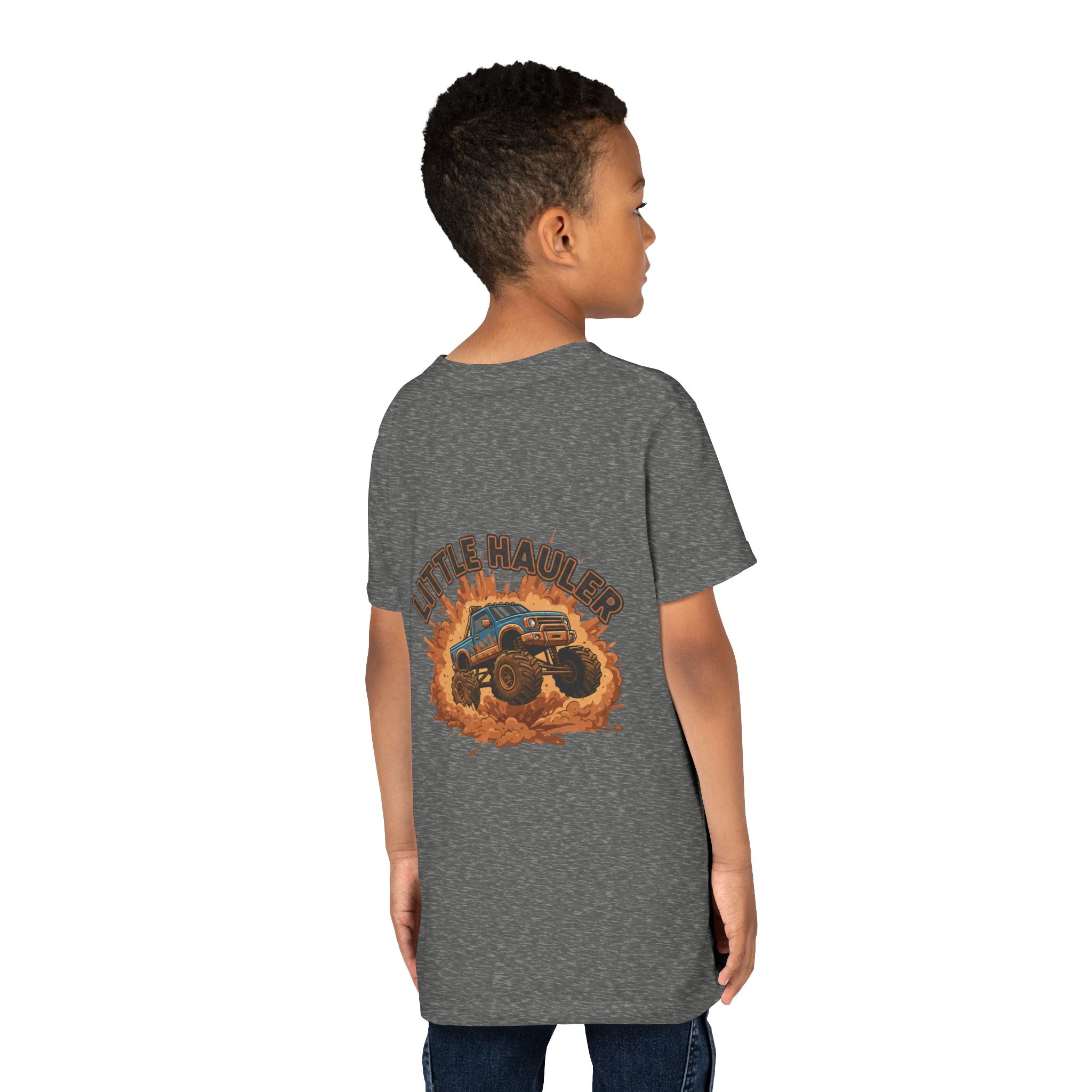 Little Hauler — Monster Truck Youth T-Shirt - RESTERATION