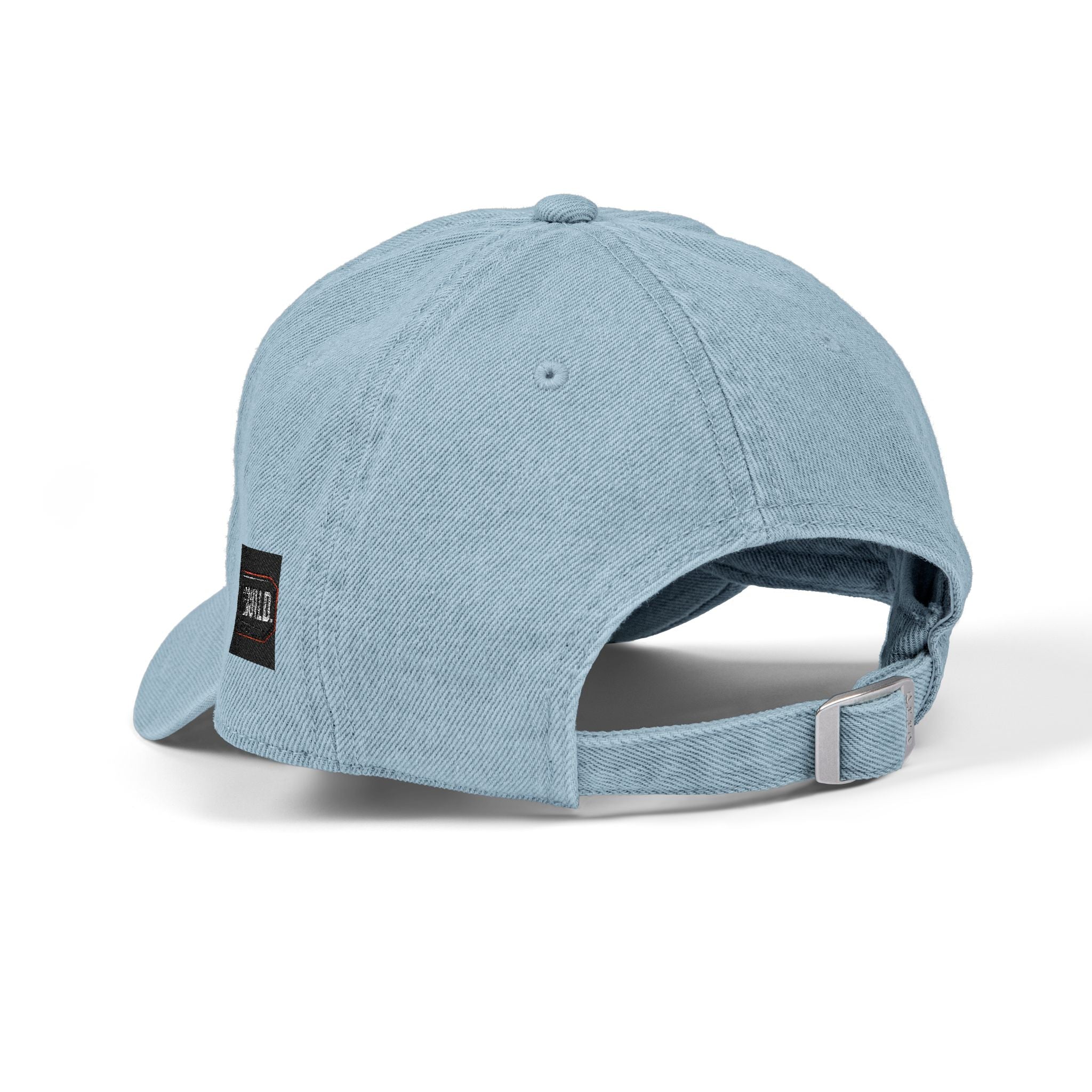Distressed Cross Embroidered Denim Hat — Vintage Christian Baseball Cap
