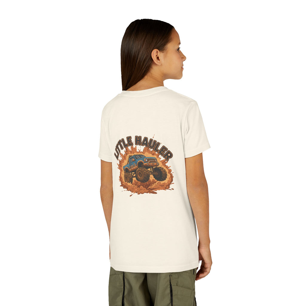 Little Hauler — Monster Truck Youth T-Shirt - RESTERATION