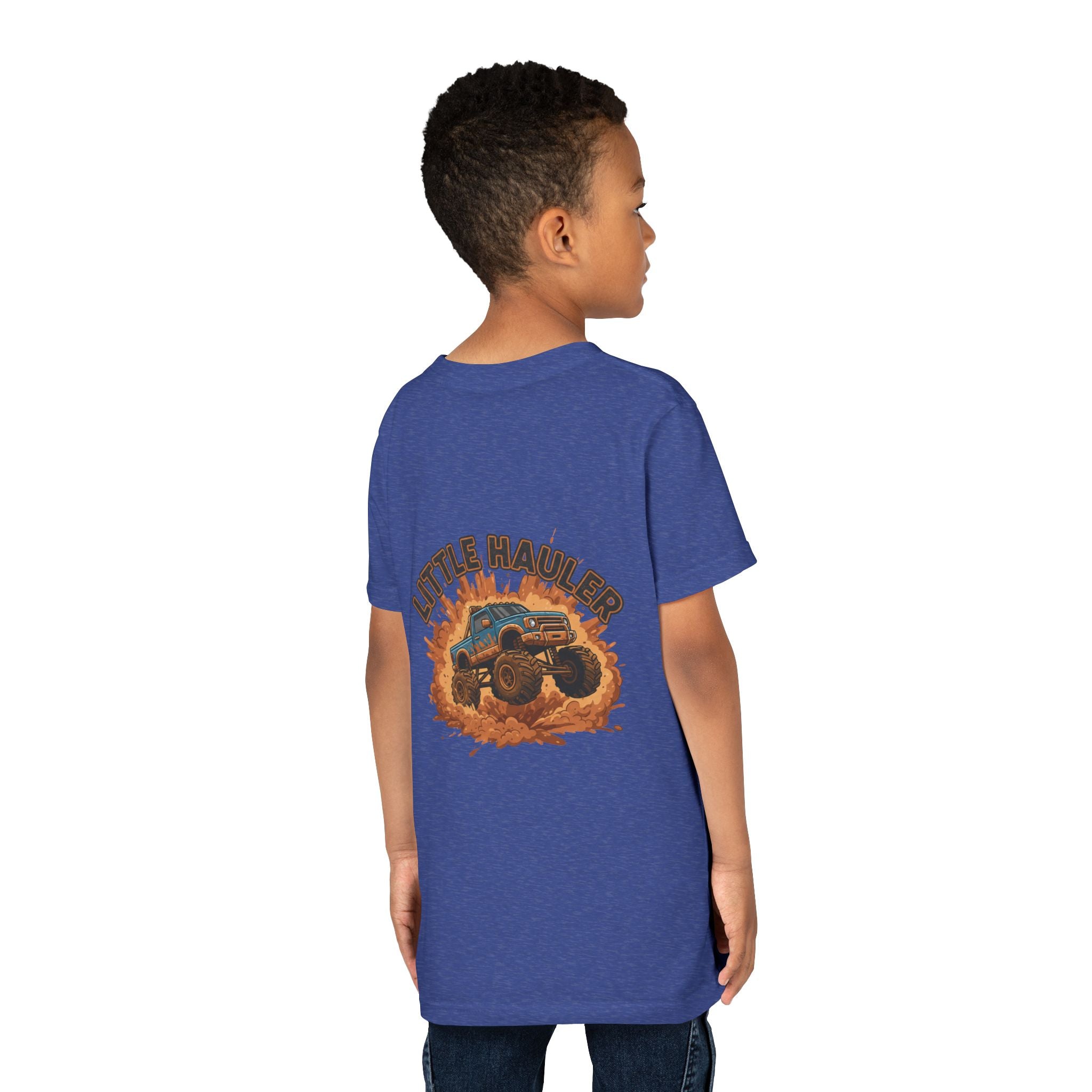 Little Hauler — Monster Truck Youth T-Shirt - RESTERATION