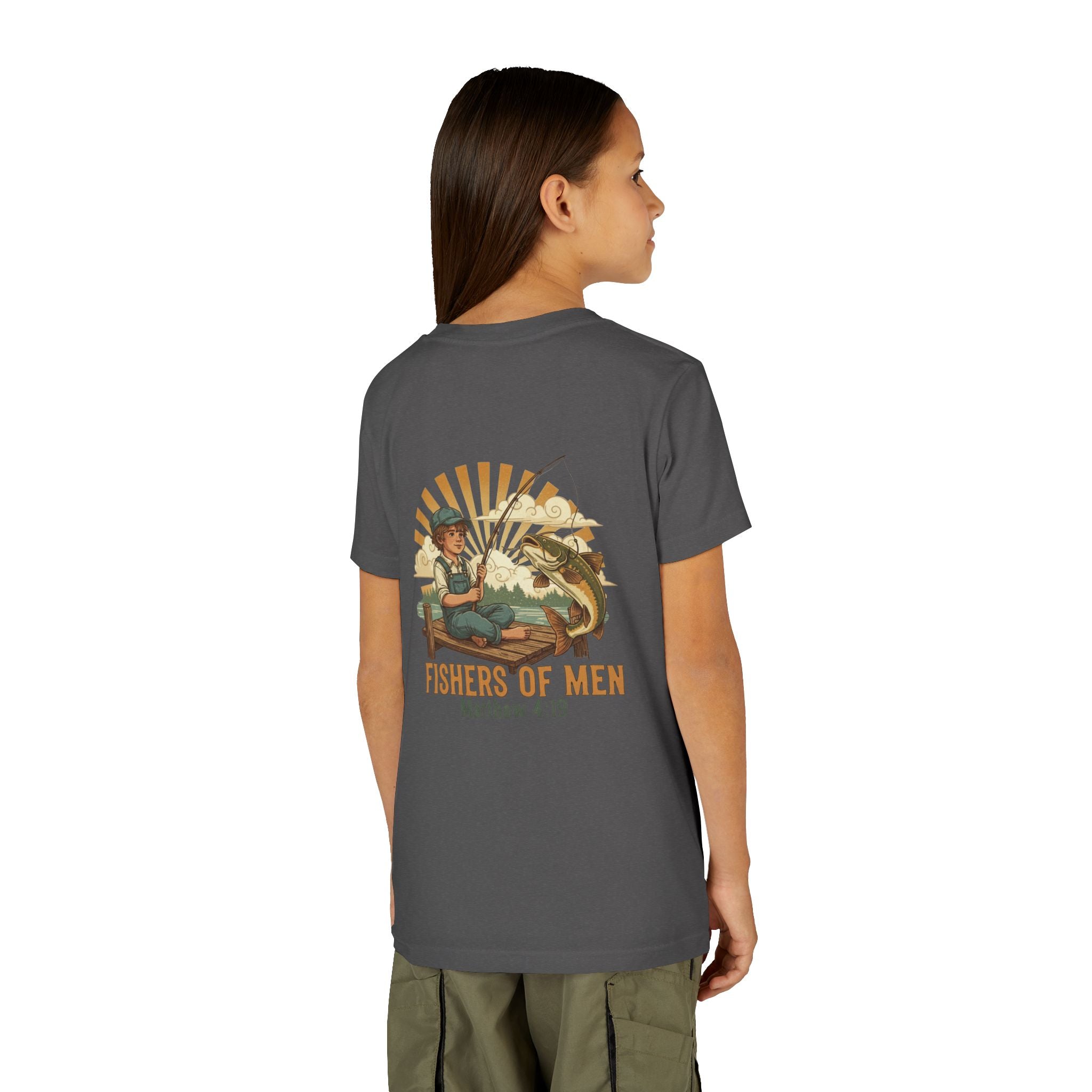 Fishers of Men — Christian Youth T-Shirt (Matthew 4:19) - RESTERATION