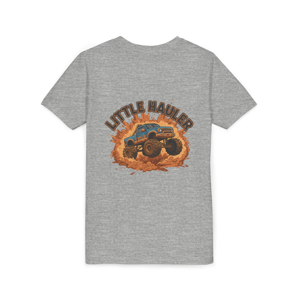 Little Hauler — Monster Truck Youth T-Shirt - RESTERATION