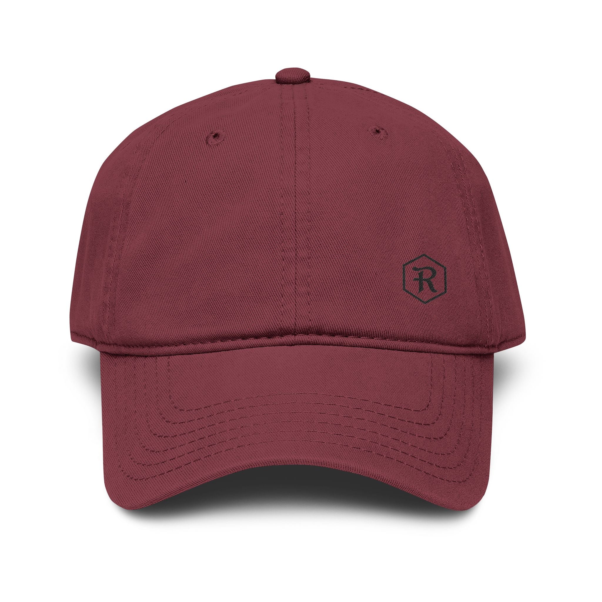 Washed Cotton Baseball Cap | Minimal Embroidered Dad Hat | Faith Apparel - RESTERATION