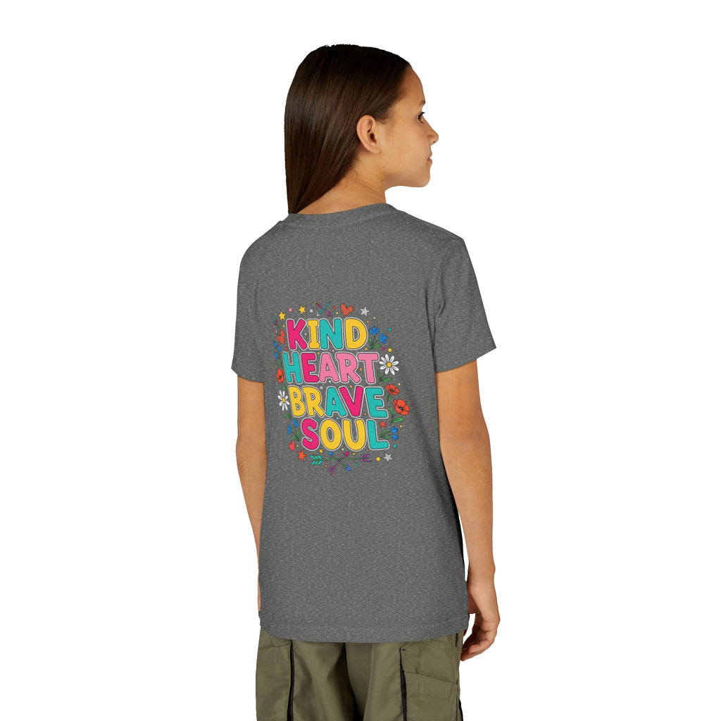 Kind Heart Brave Soul — Inspirational Youth T-Shirt - RESTERATION