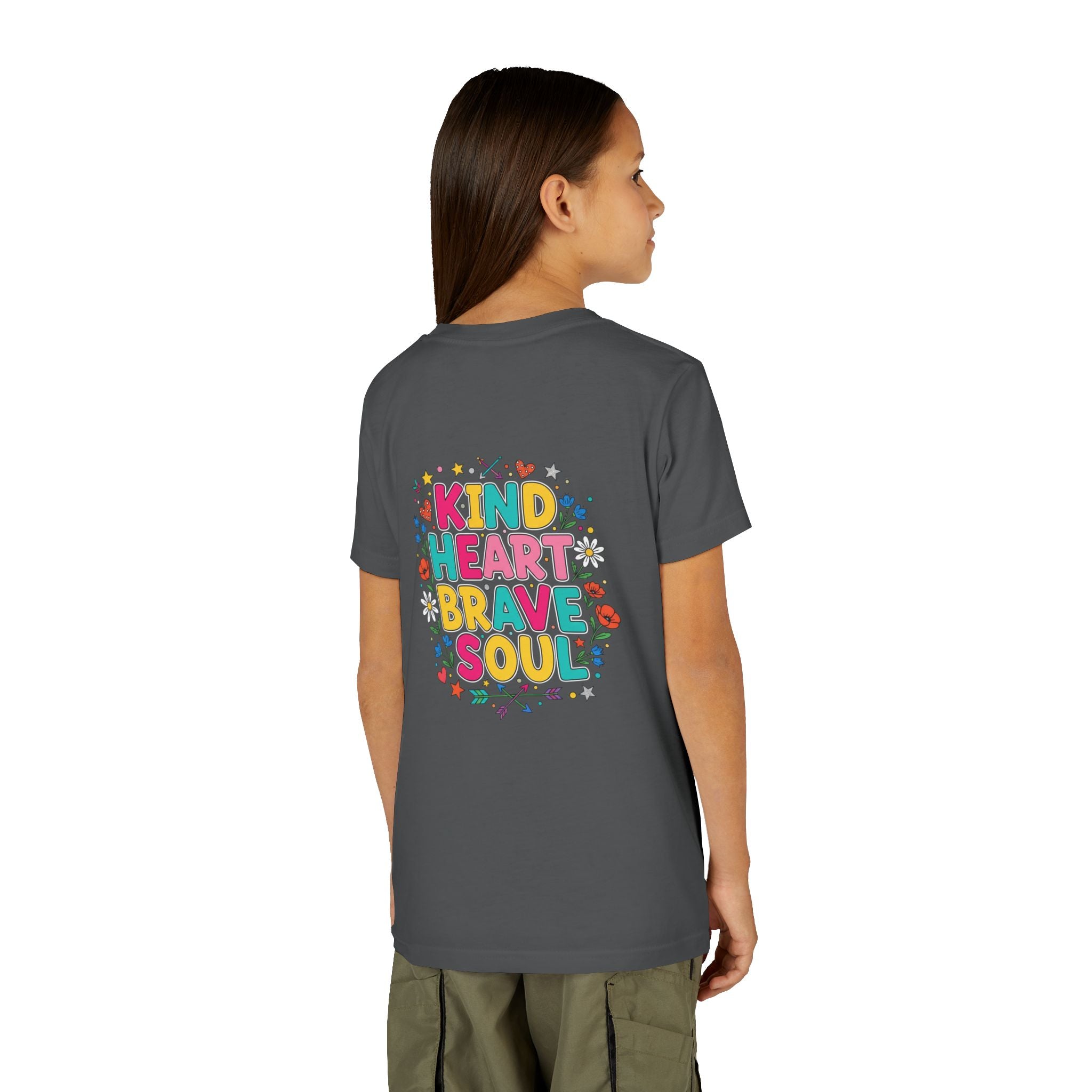 Kind Heart Brave Soul — Inspirational Youth T-Shirt - RESTERATION
