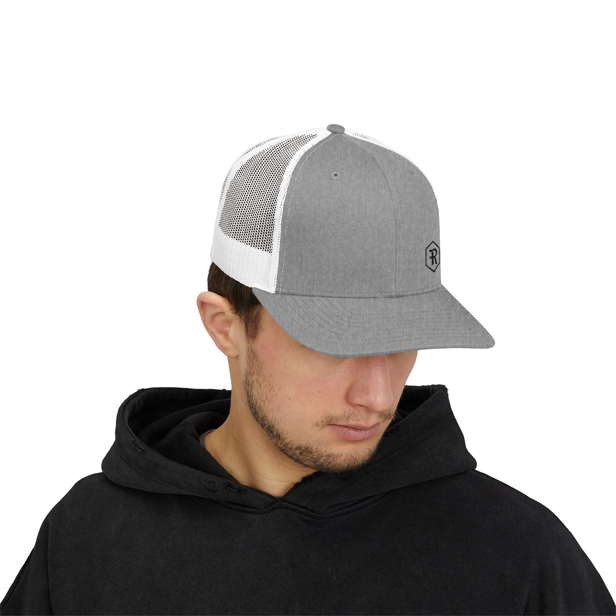Snapback Trucker Cap | Mesh Back Adjustable Embroidered Hat | Faith Apparel - RESTERATION
