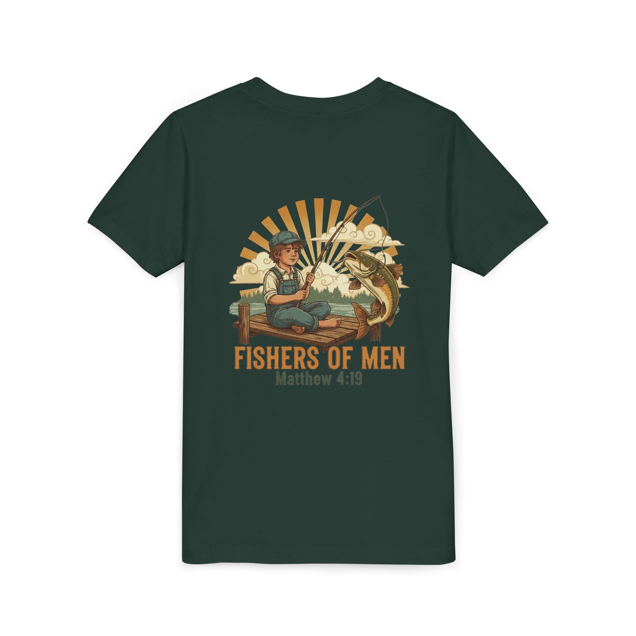 Fishers of Men — Christian Youth T-Shirt (Matthew 4:19) - RESTERATION