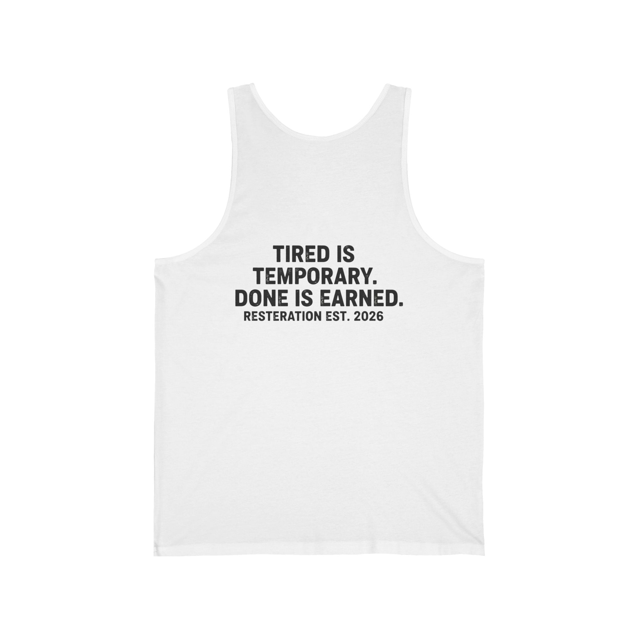Tired Is Temporary — Motivational Fitness Tank - RESTERATION