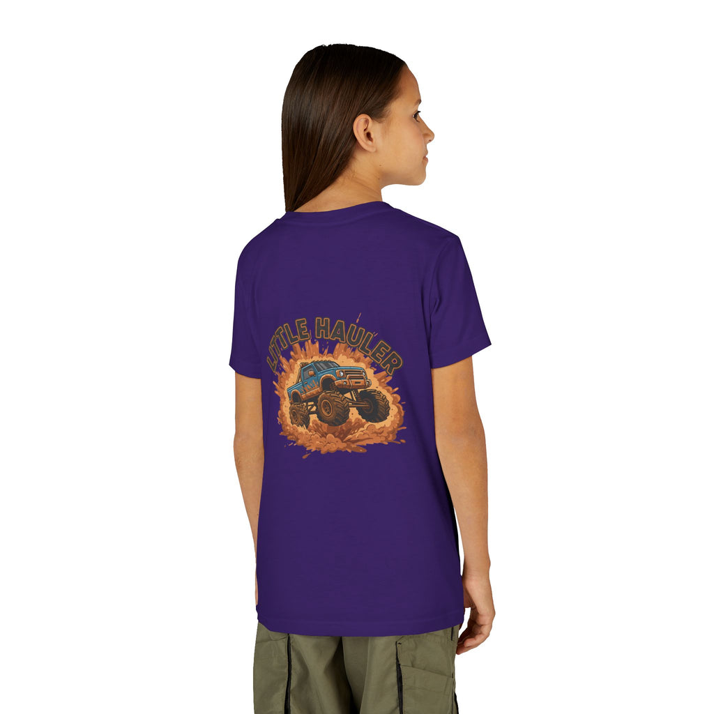 Little Hauler — Monster Truck Youth T-Shirt - RESTERATION
