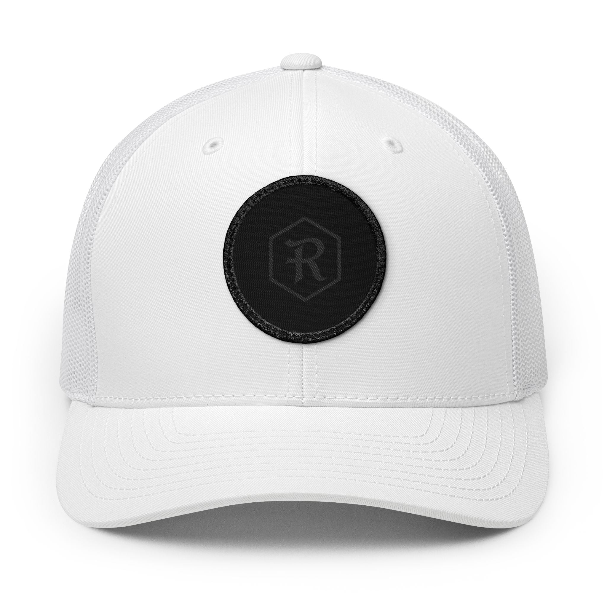 Embroidered Patch Trucker Cap | Snapback Mesh Back Hat | Faith Apparel - RESTERATION