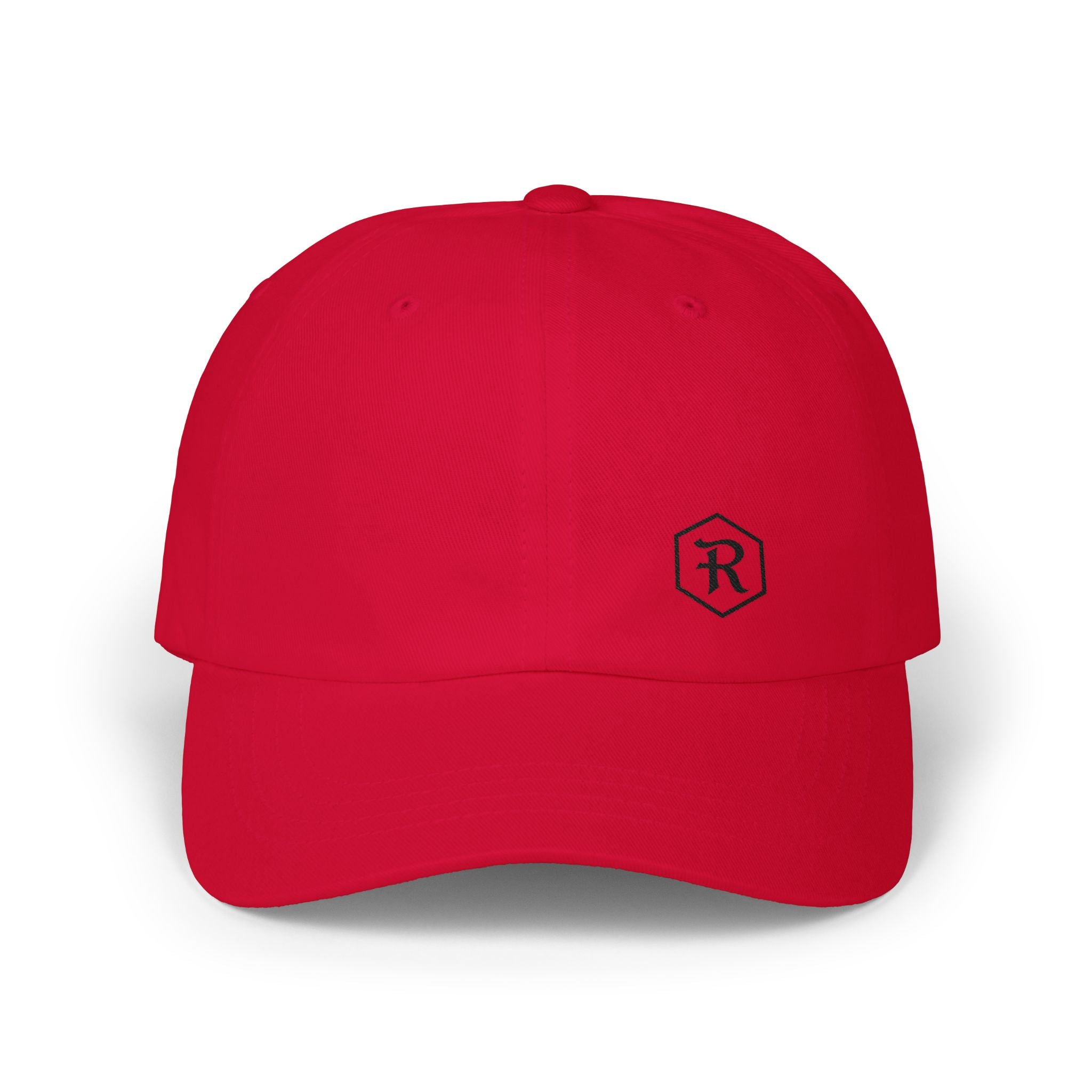 Monogram Dad Cap | Hexagon R Embroidered Hat | Faith Apparel - RESTERATION