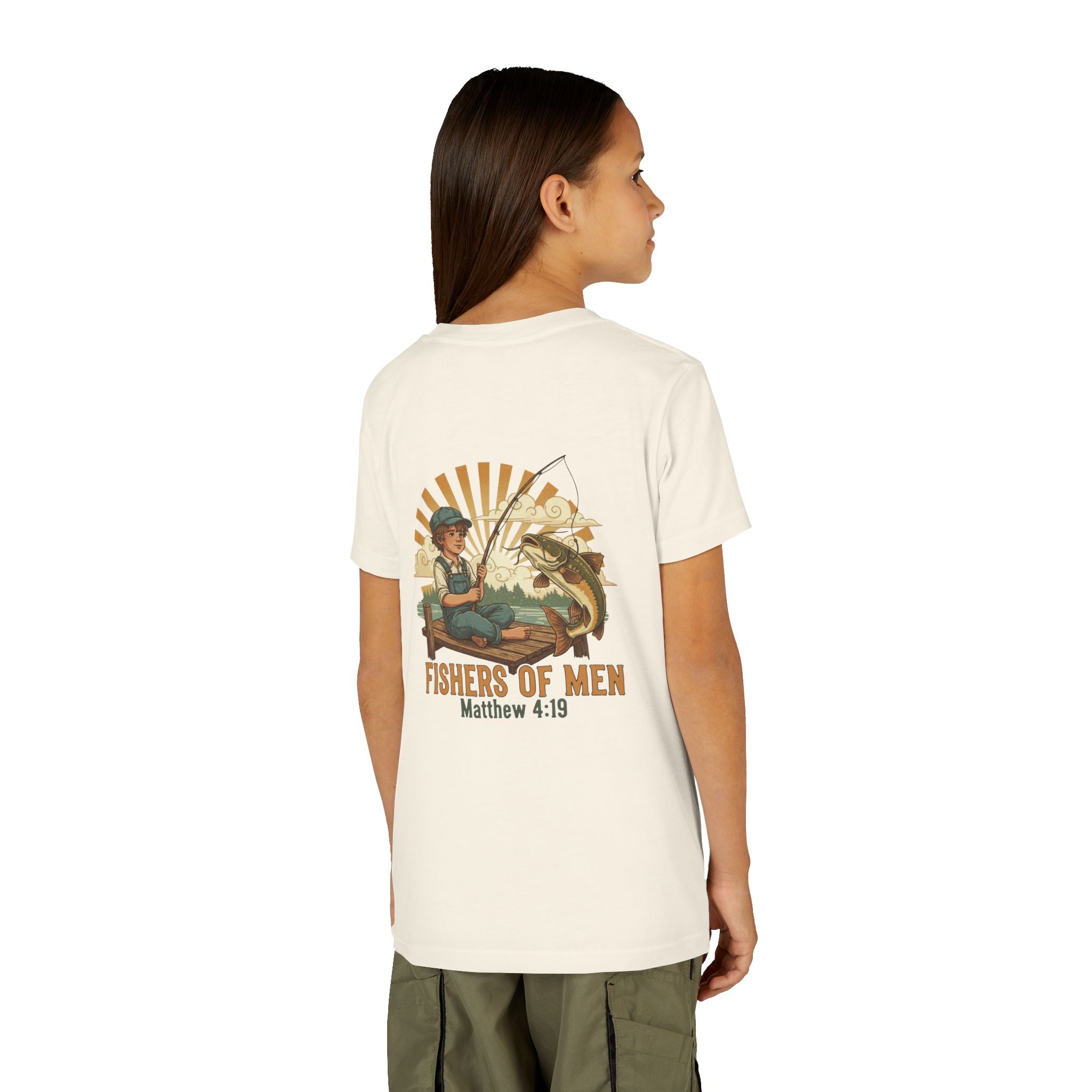 Fishers of Men — Christian Youth T-Shirt (Matthew 4:19) - RESTERATION
