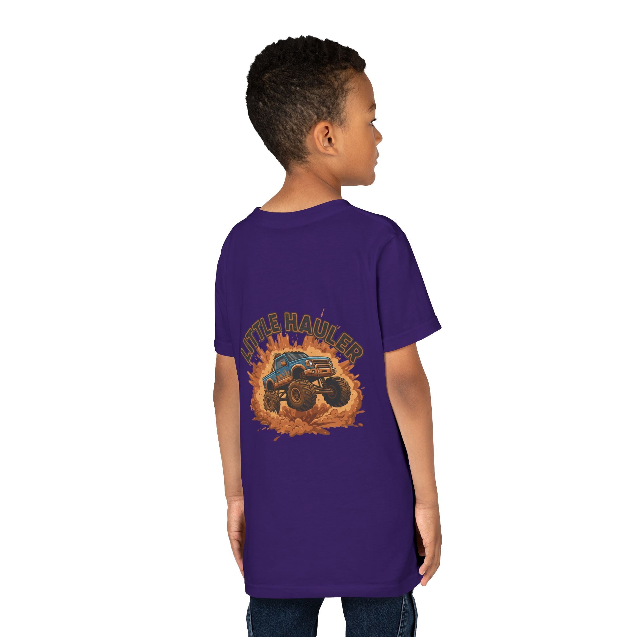 Little Hauler — Monster Truck Youth T-Shirt - RESTERATION