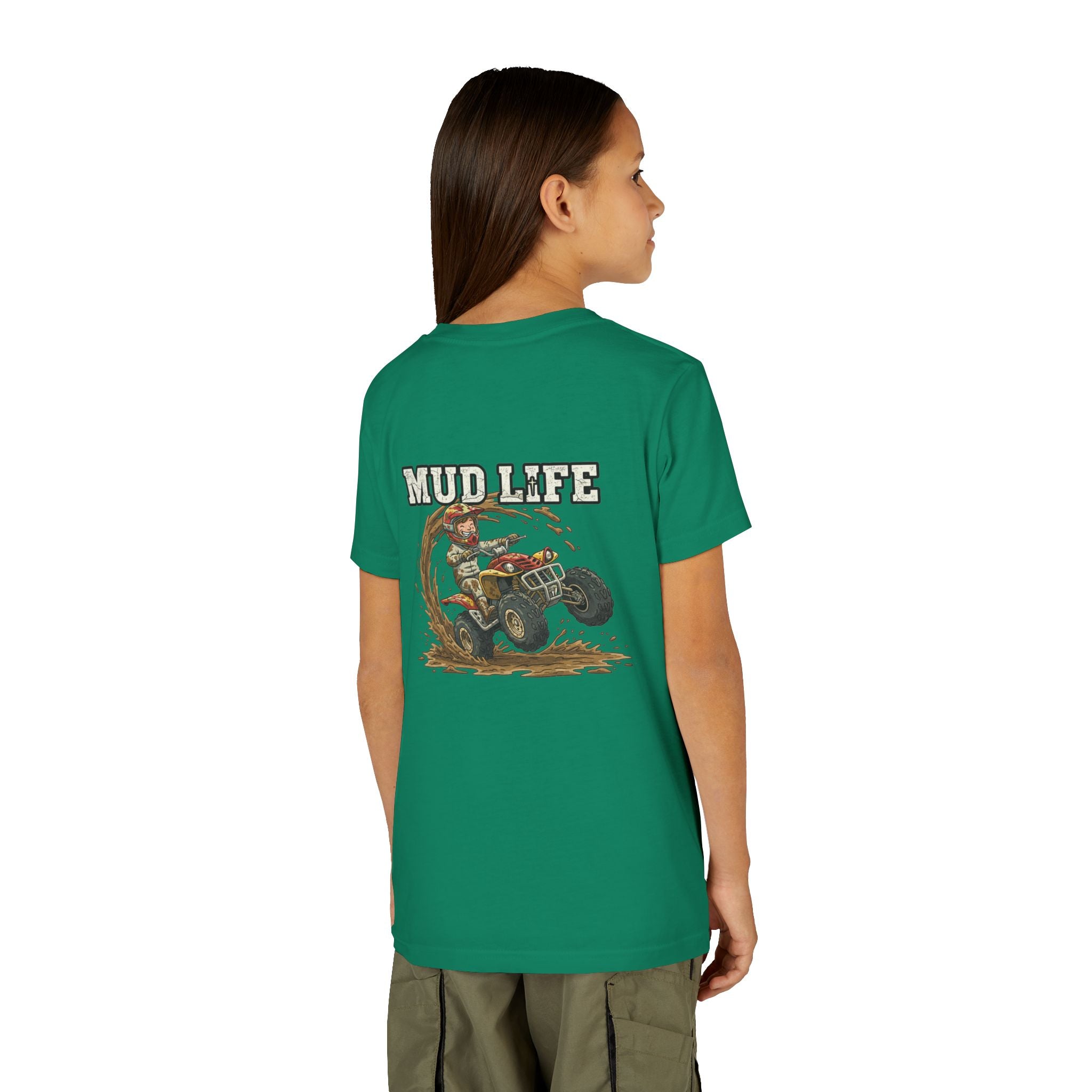 Mud Life — ATV Youth T-Shirt - RESTERATION