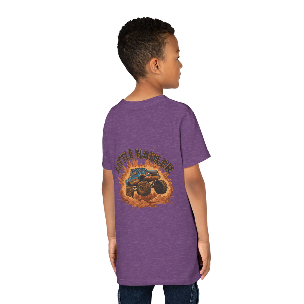 Little Hauler — Monster Truck Youth T-Shirt - RESTERATION