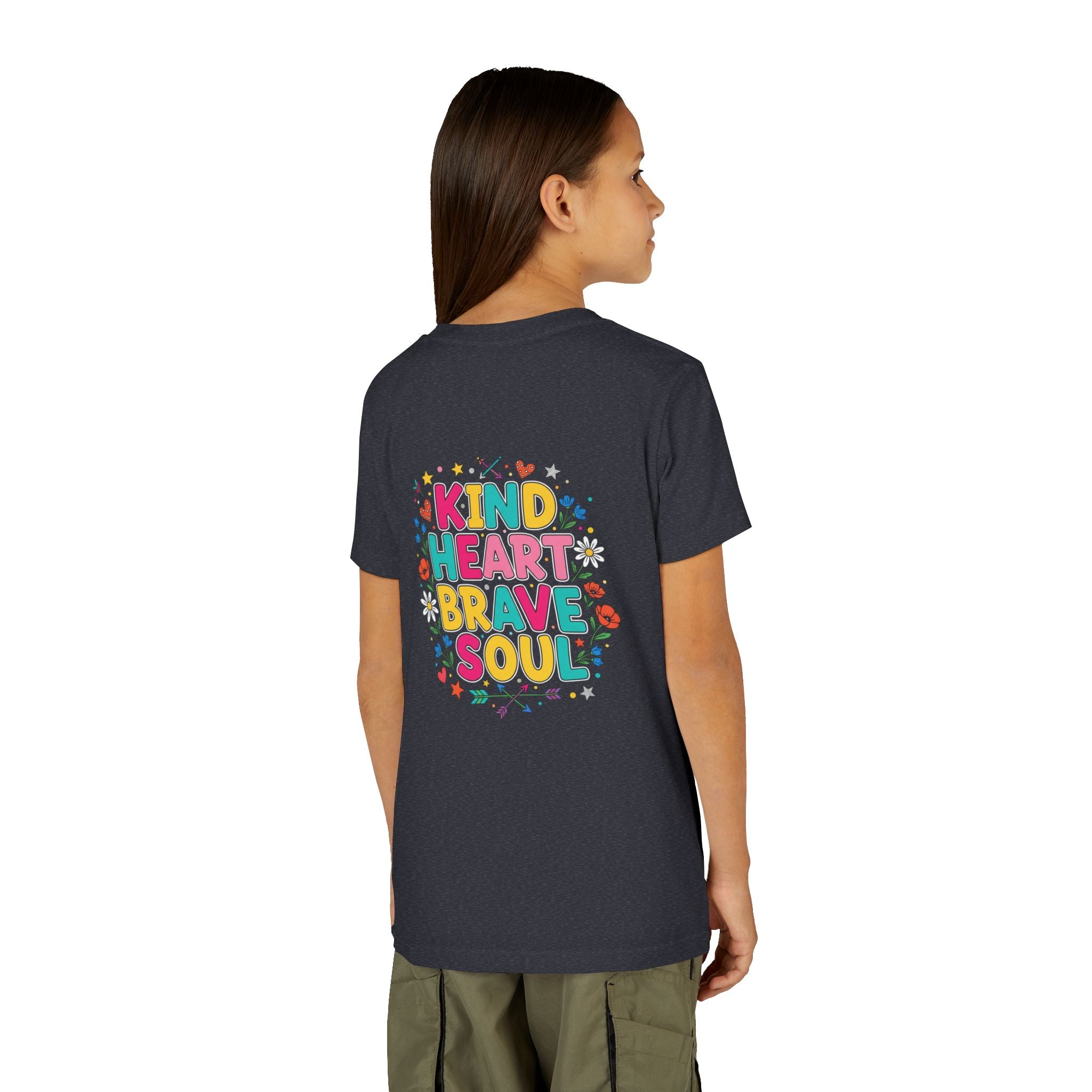 Kind Heart Brave Soul — Inspirational Youth T-Shirt - RESTERATION