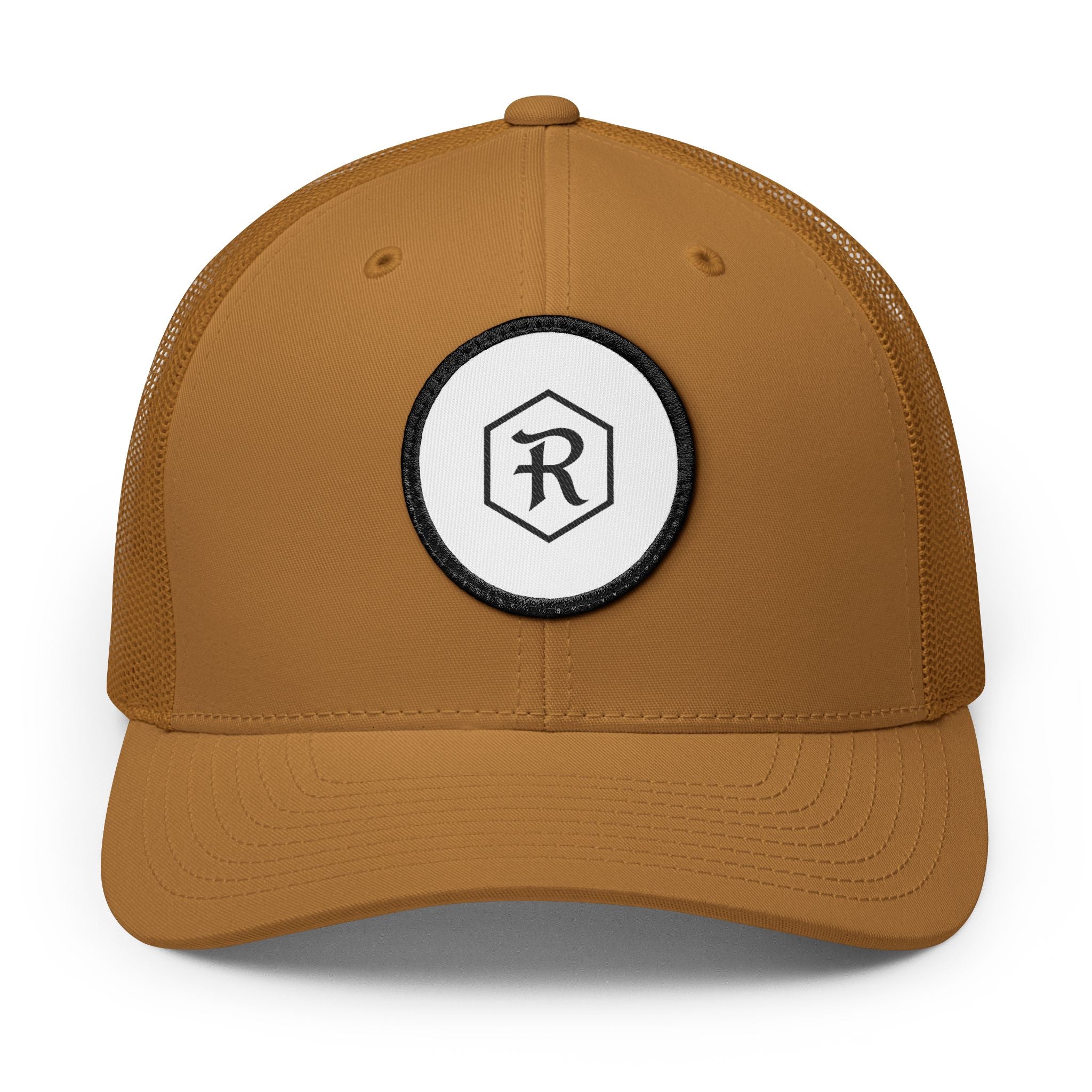 Embroidered Patch Trucker Cap | Snapback Mesh Back Hat | Faith Apparel - RESTERATION
