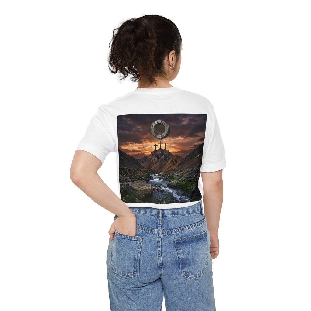 Religious T-Shirt - Three Crosses Landscape Design - RESTERATION
