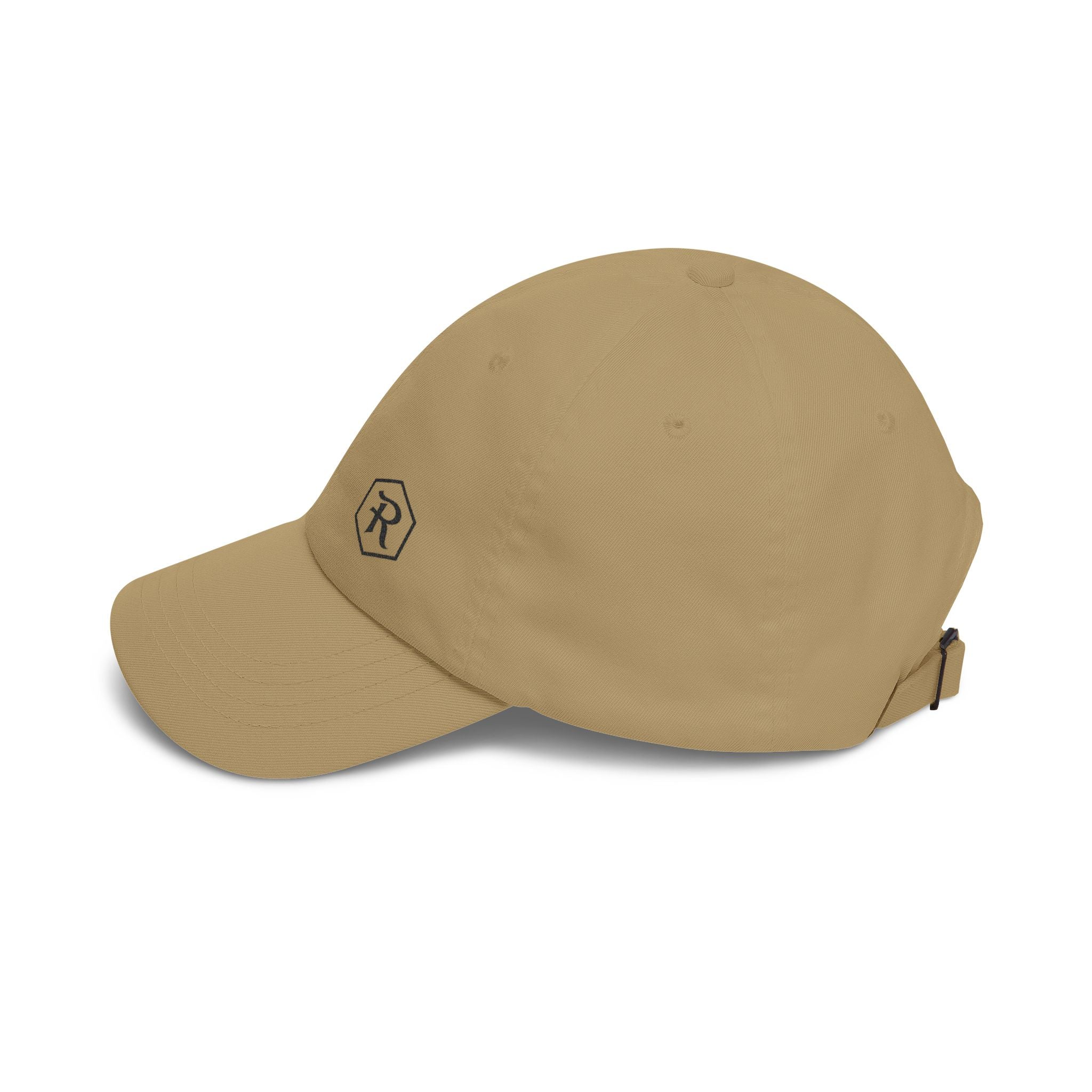 Monogram Dad Cap | Hexagon R Embroidered Hat | Faith Apparel - RESTERATION