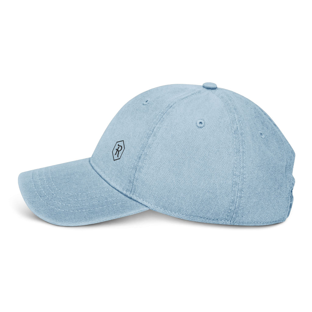 Embroidered Denim Hat | Classic Adjustable Baseball Cap | Faith Apparel - RESTERATION