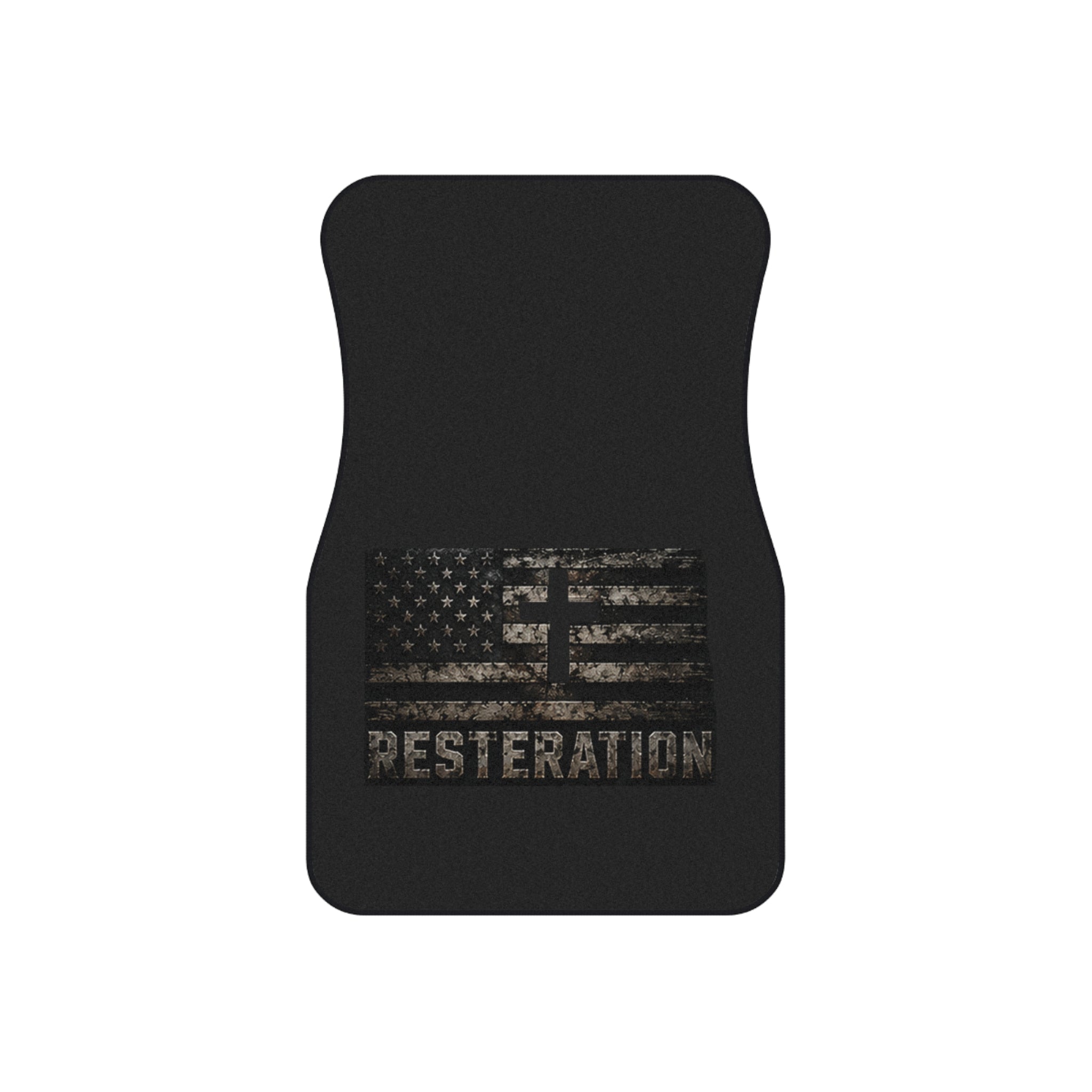RESTERATION Flag Car Floor Mats — Front Pair 1 - RESTERATION