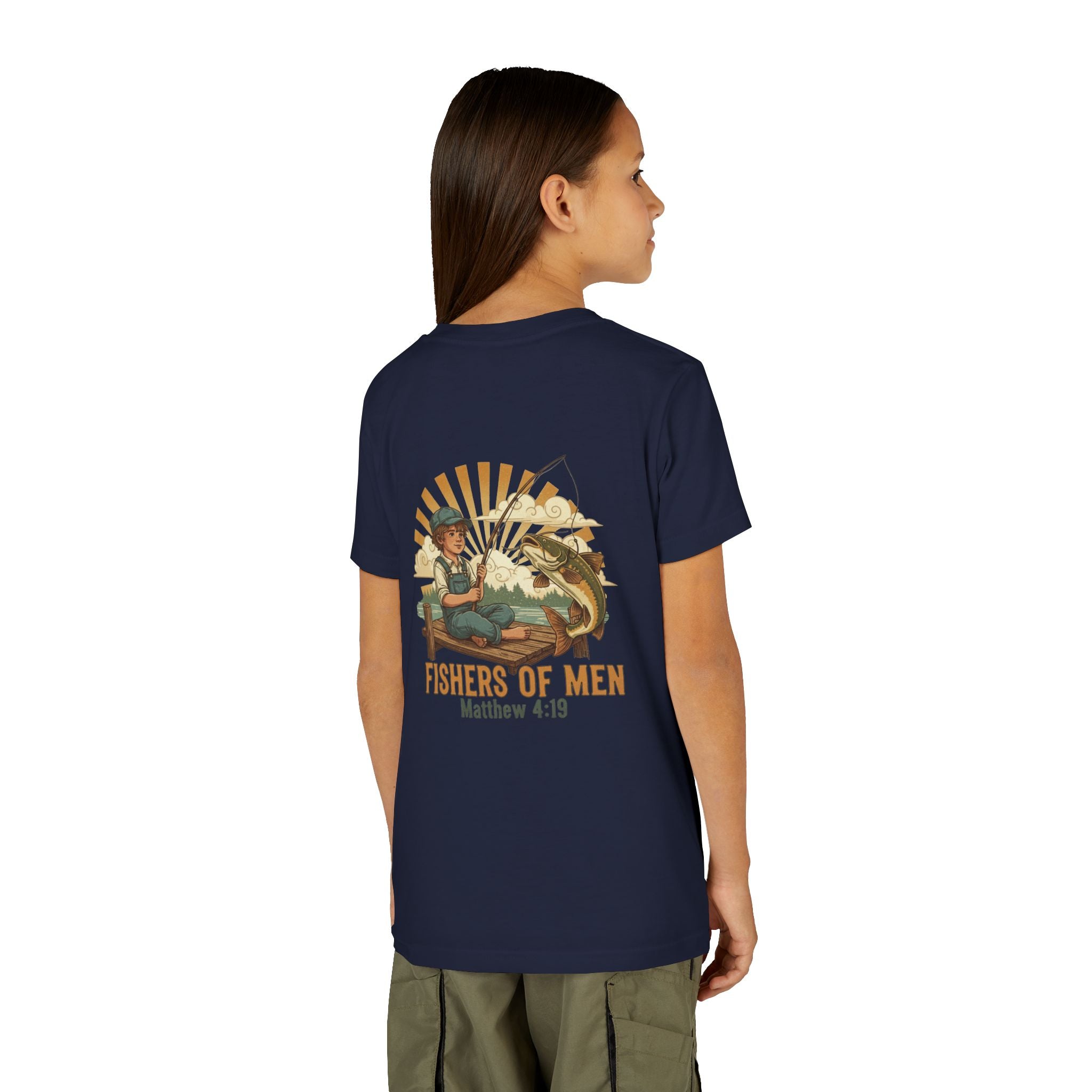 Fishers of Men — Christian Youth T-Shirt (Matthew 4:19) - RESTERATION