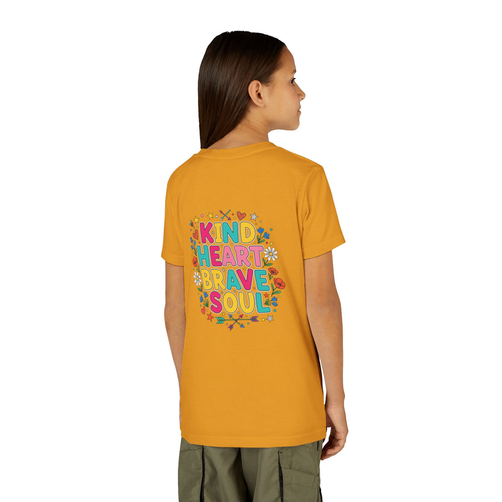 Kind Heart Brave Soul — Inspirational Youth T-Shirt - RESTERATION
