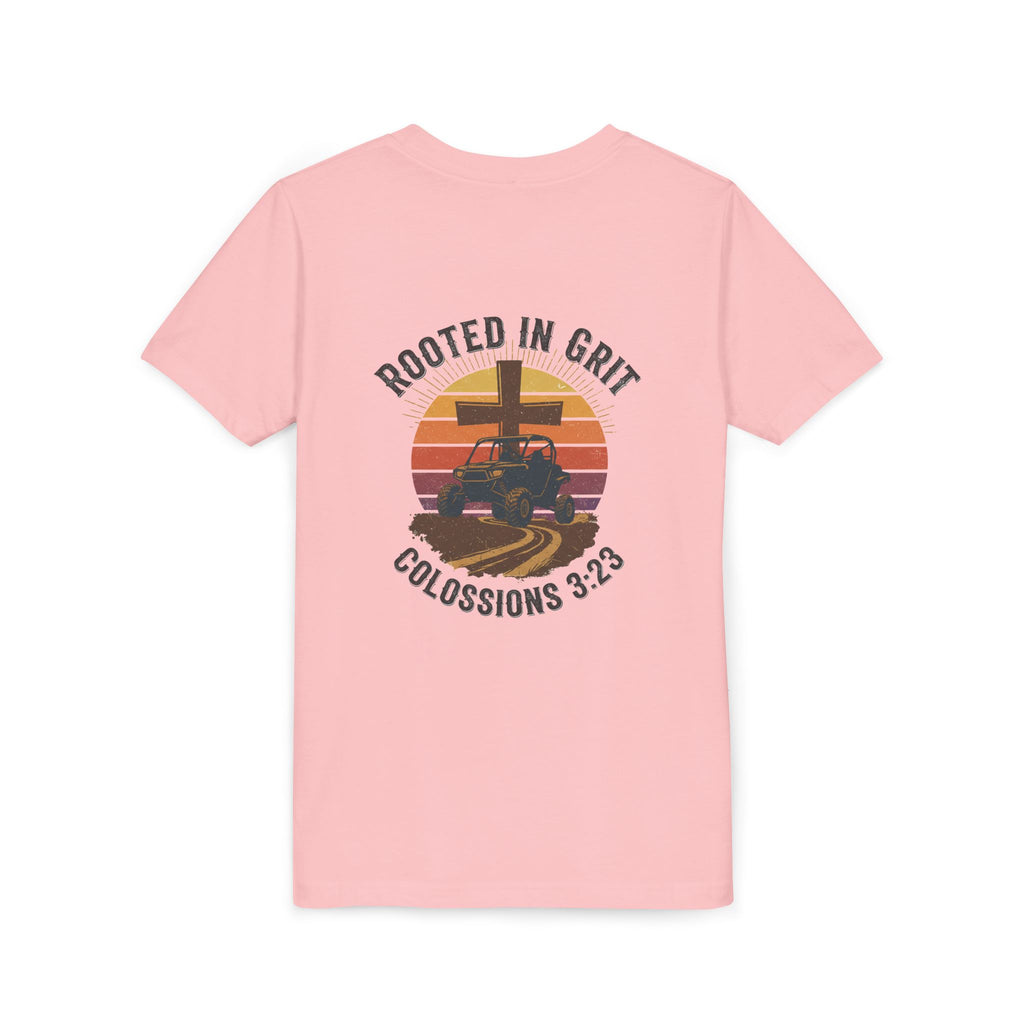 Rooted in Grit — Christian Youth T-Shirt (Colossians 3:23) - RESTERATION