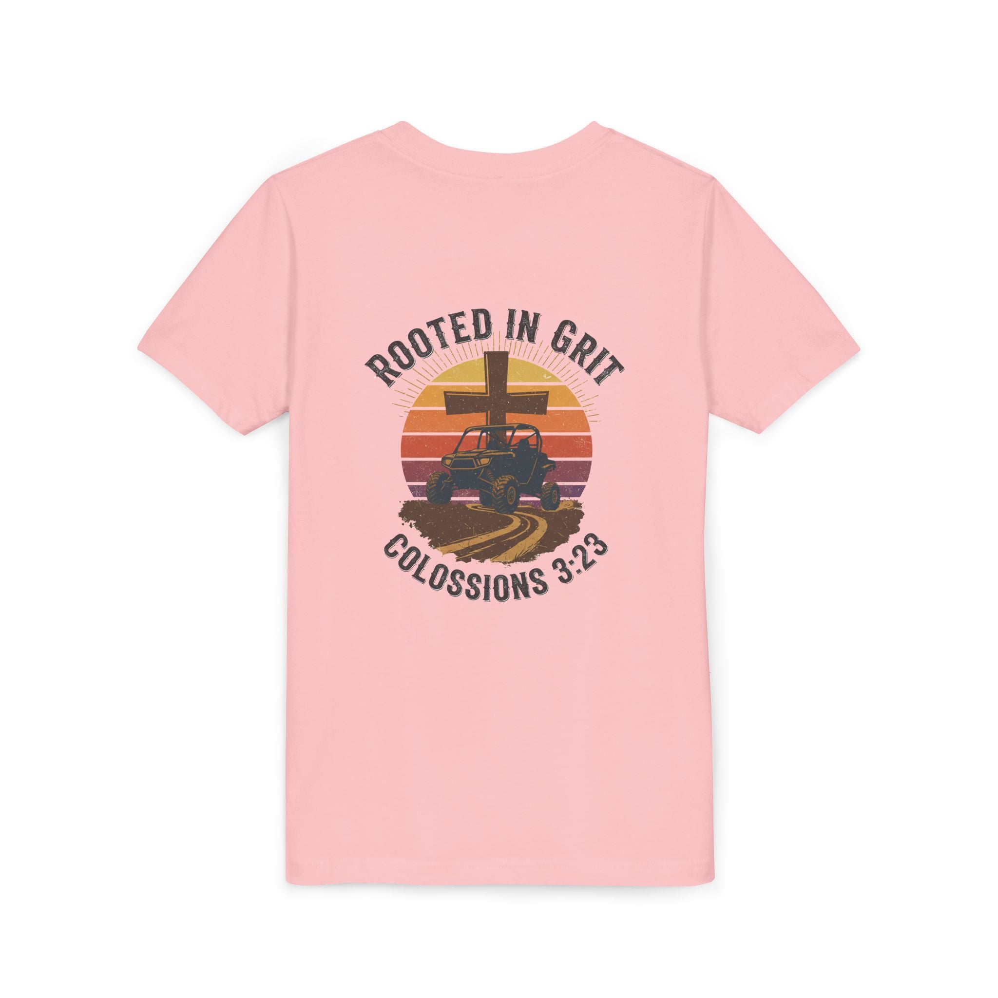 Rooted in Grit — Christian Youth T-Shirt (Colossians 3:23) - RESTERATION