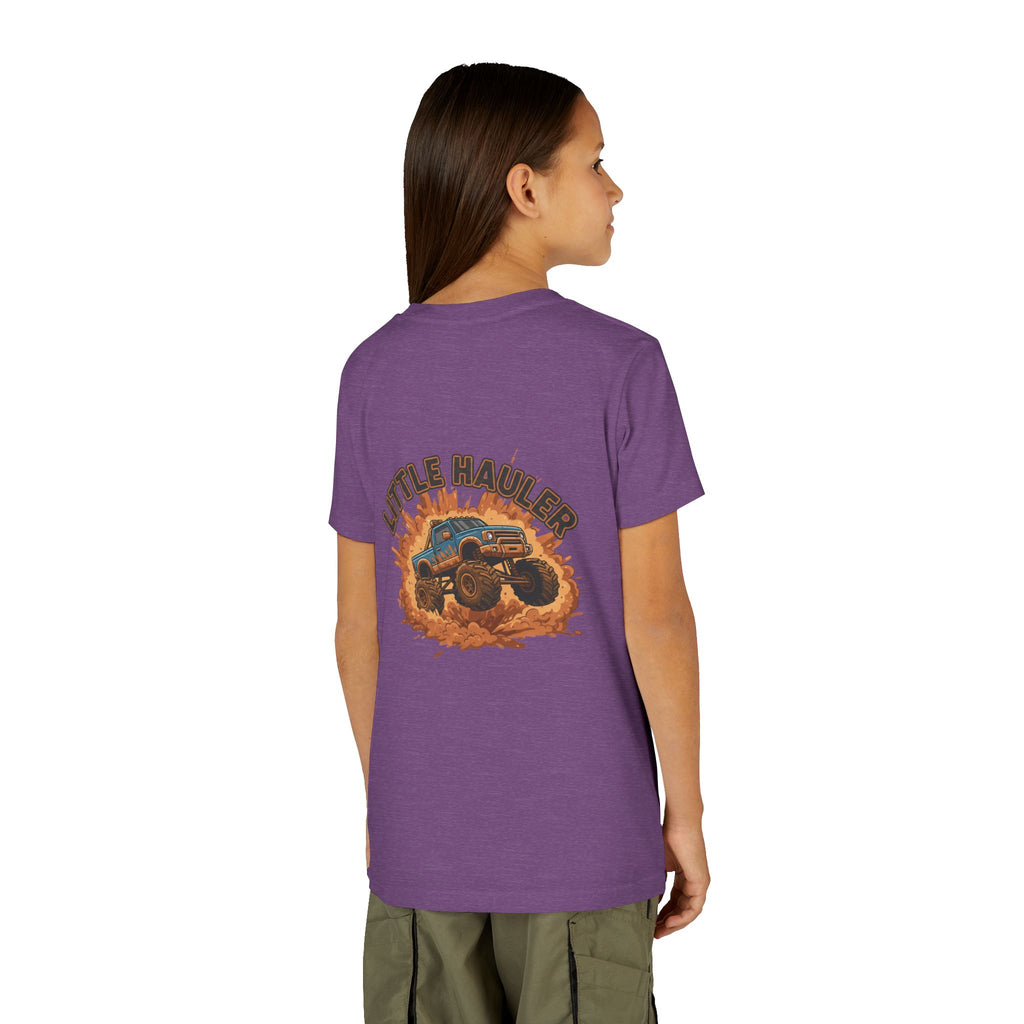 Little Hauler — Monster Truck Youth T-Shirt - RESTERATION