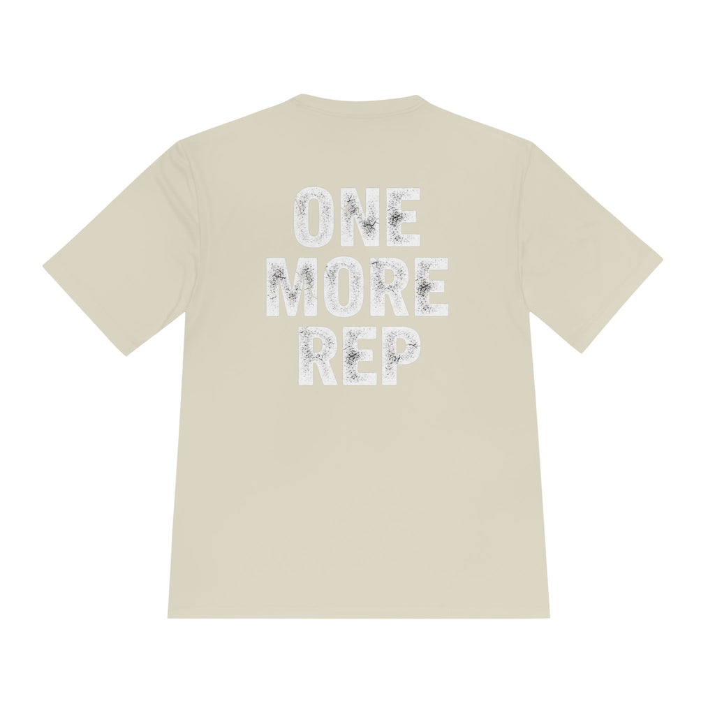One More Rep Moisture-Wicking Tee — Gym Workout Fitness Shirt - RESTERATION