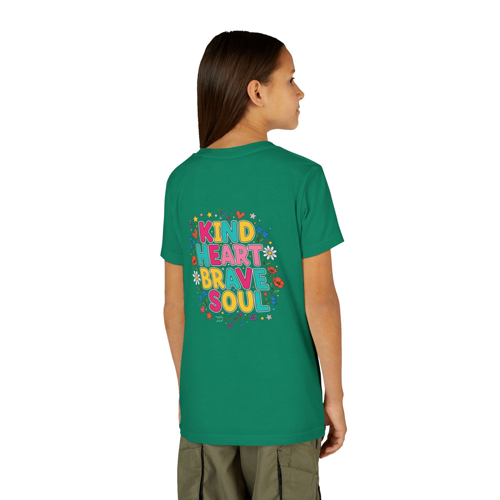 Kind Heart Brave Soul — Inspirational Youth T-Shirt - RESTERATION