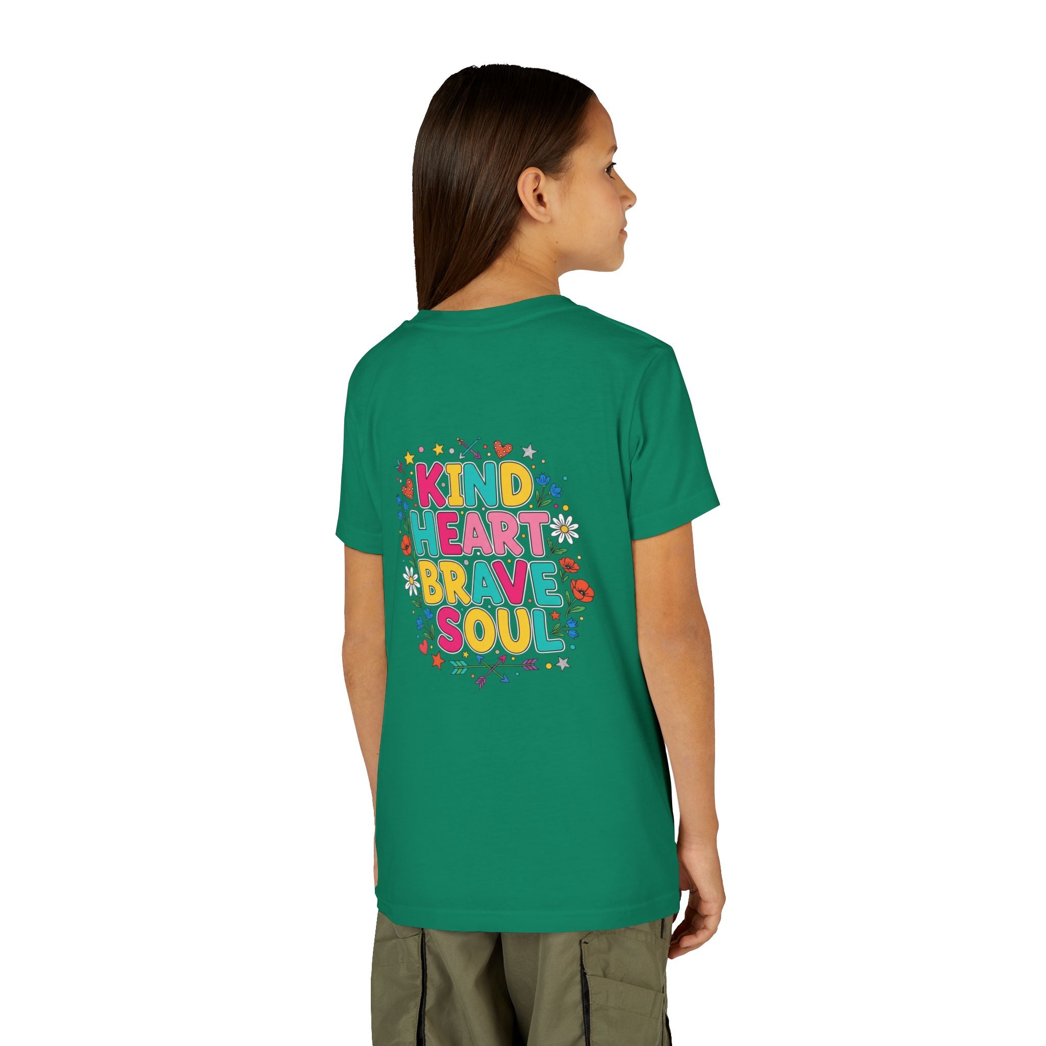Kind Heart Brave Soul — Inspirational Youth T-Shirt - RESTERATION