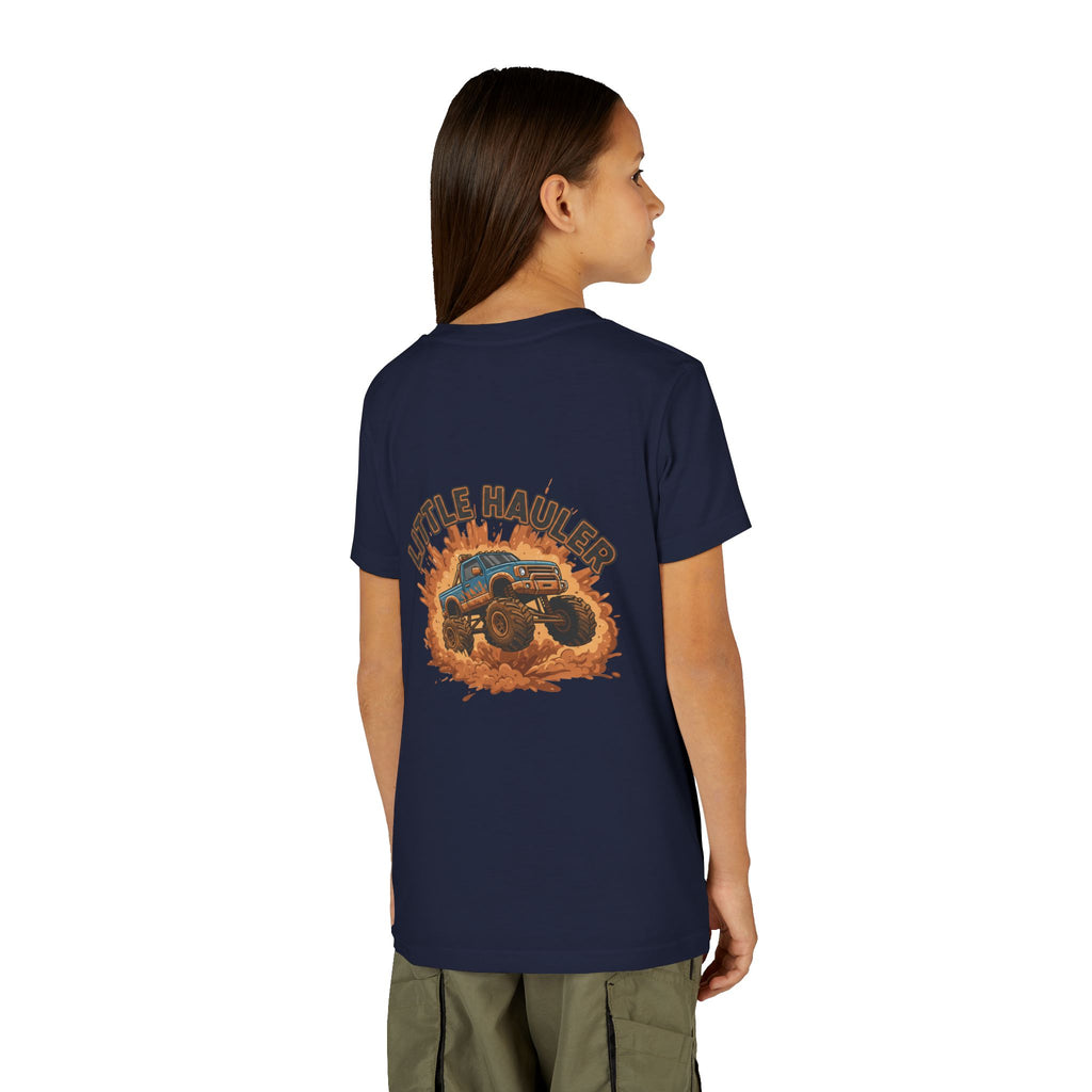 Little Hauler — Monster Truck Youth T-Shirt - RESTERATION