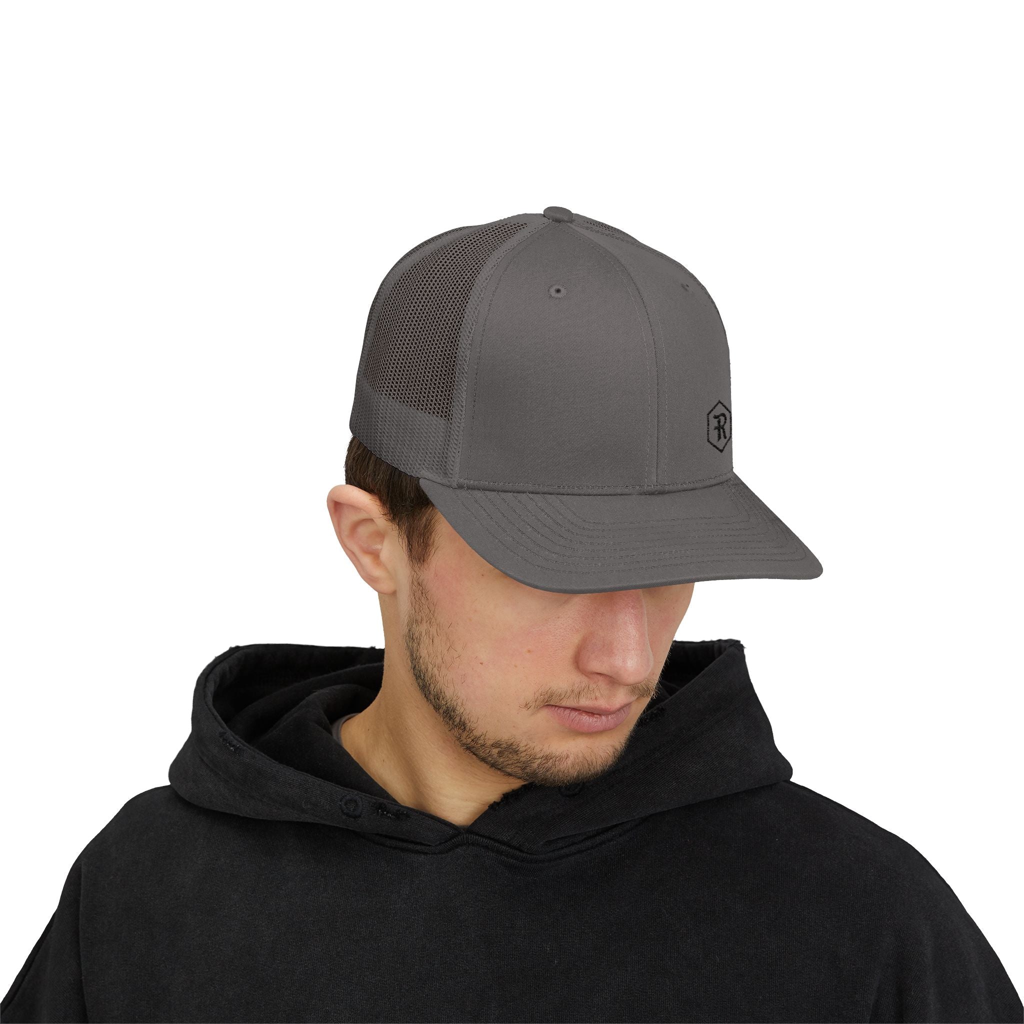 Snapback Trucker Cap | Mesh Back Adjustable Embroidered Hat | Faith Apparel - RESTERATION