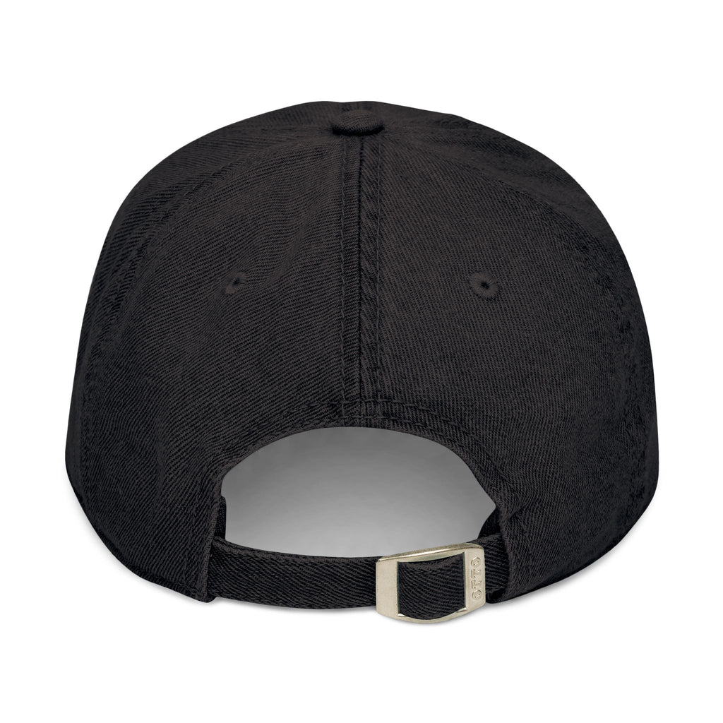 Distressed Cross Embroidered, Phil 4:13 Denim Hat — Vintage Christian Baseball Cap - RESTERATION