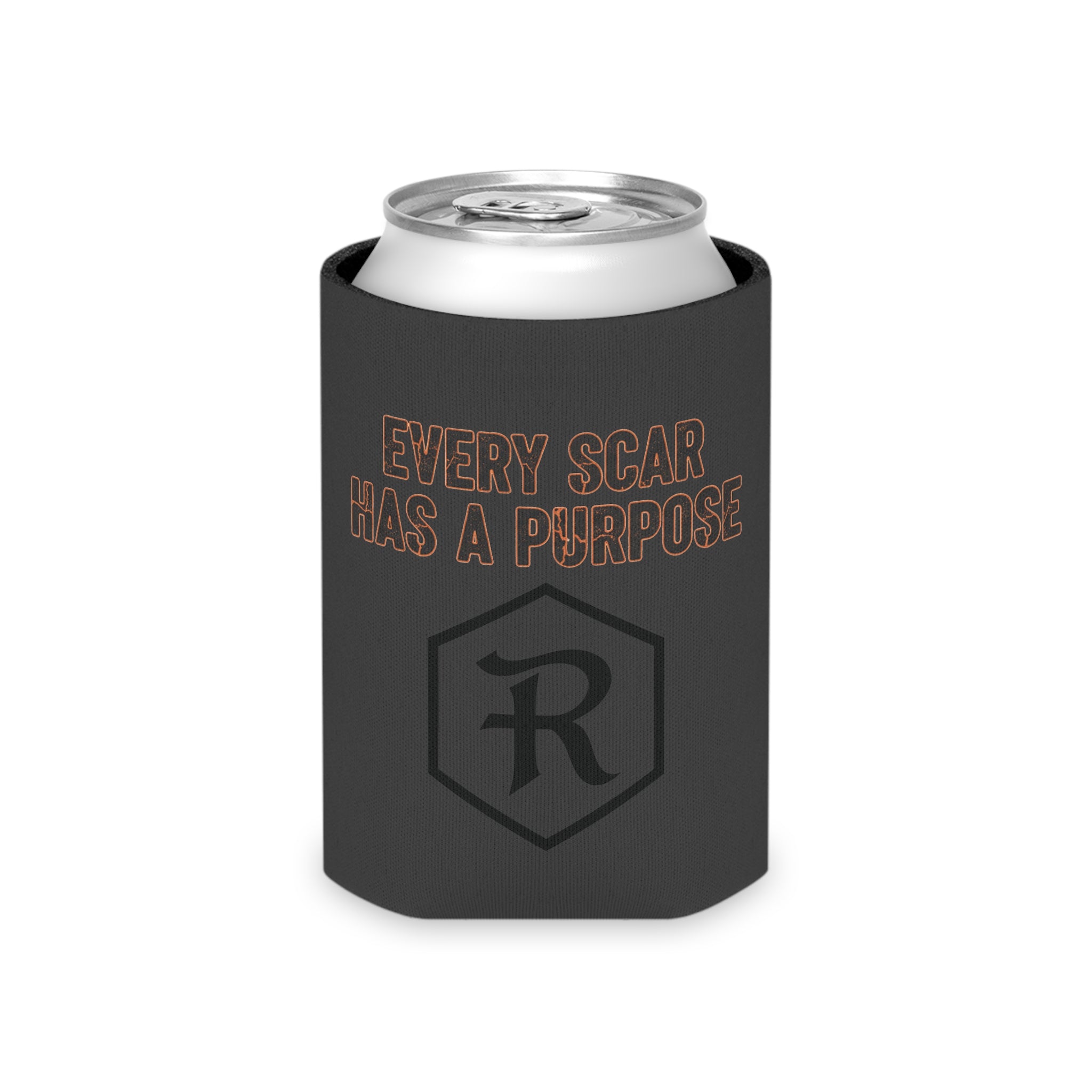 RESTERATION Can Cooler — 'Every Scar Has A Purpose' | Rise Again Christian Koozie 2 - RESTERATION