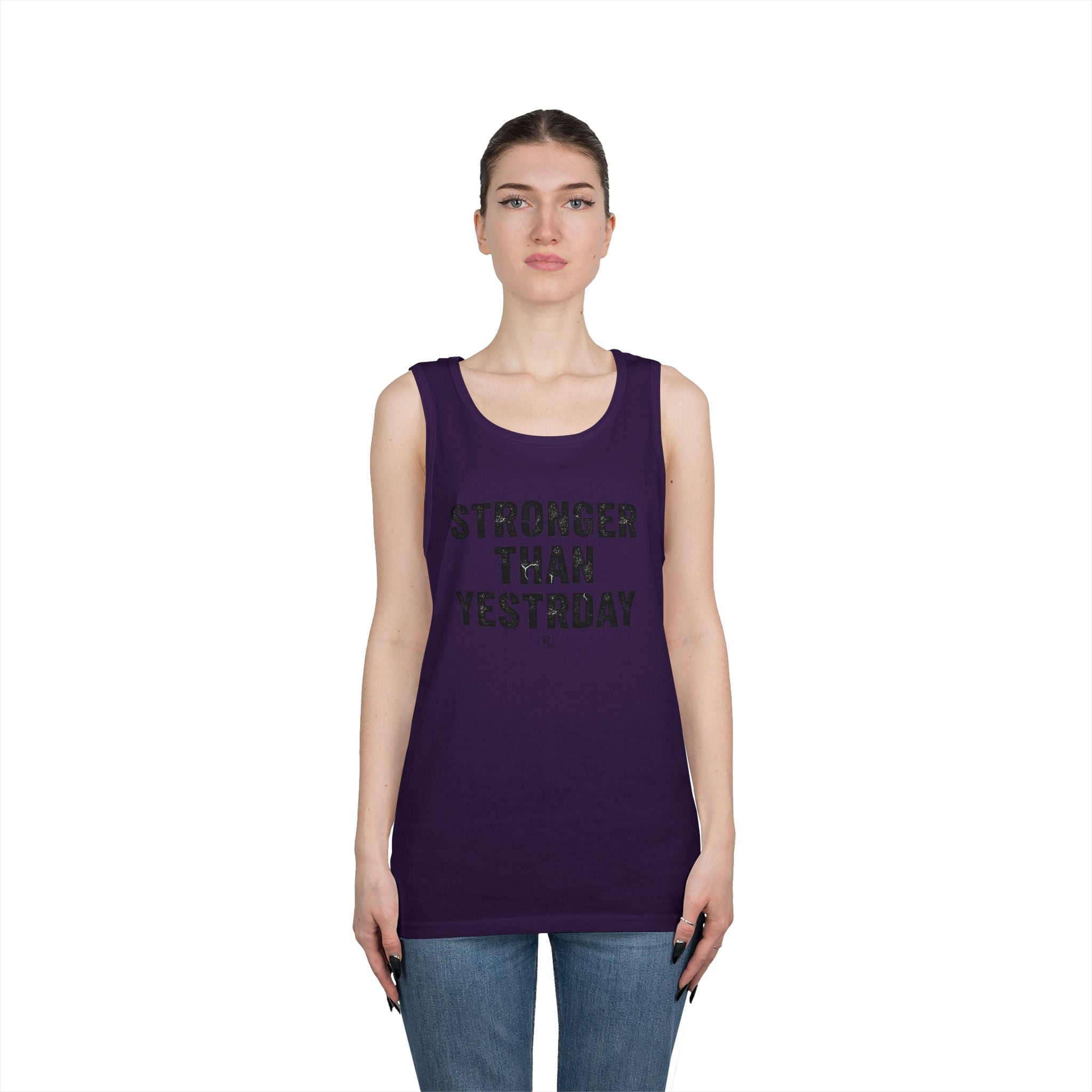 Stronger Than Yesterday — Motivational Tank Top - RESTERATION