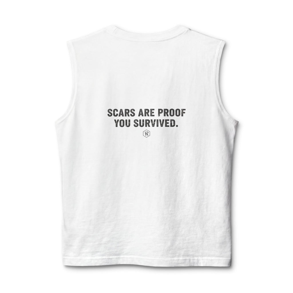 Scars Are Proof You Survived — Unisex Muscle Tank - RESTERATION