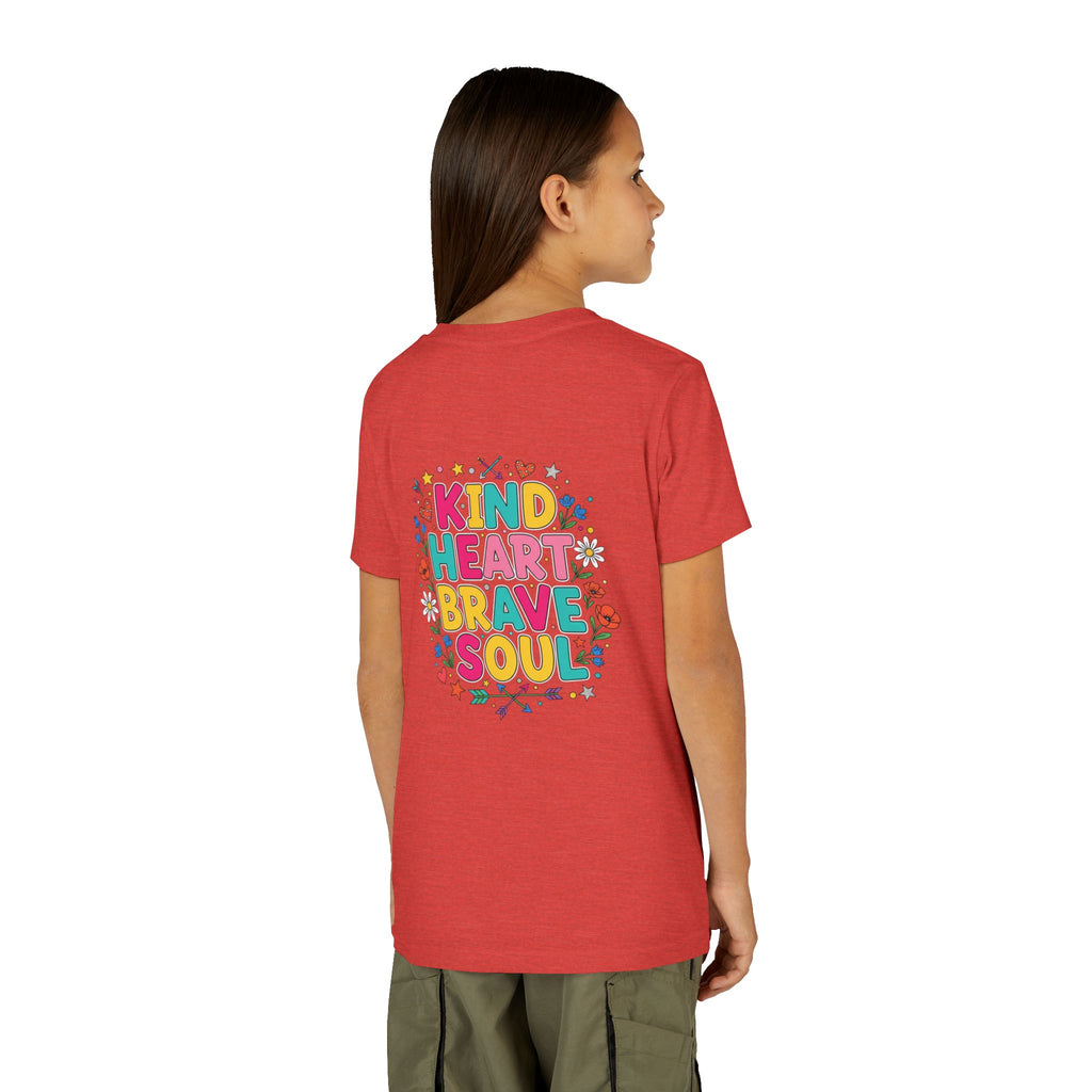 Kind Heart Brave Soul — Inspirational Youth T-Shirt - RESTERATION