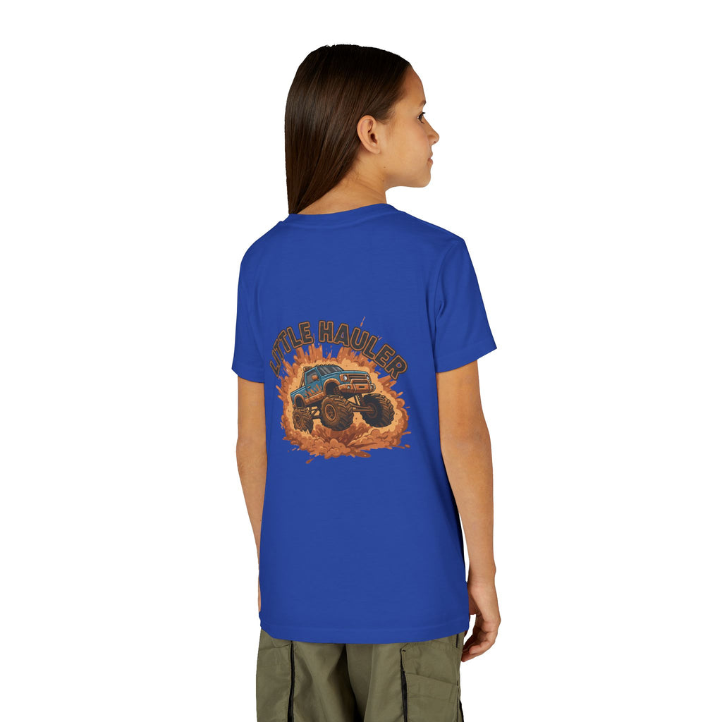 Little Hauler — Monster Truck Youth T-Shirt - RESTERATION