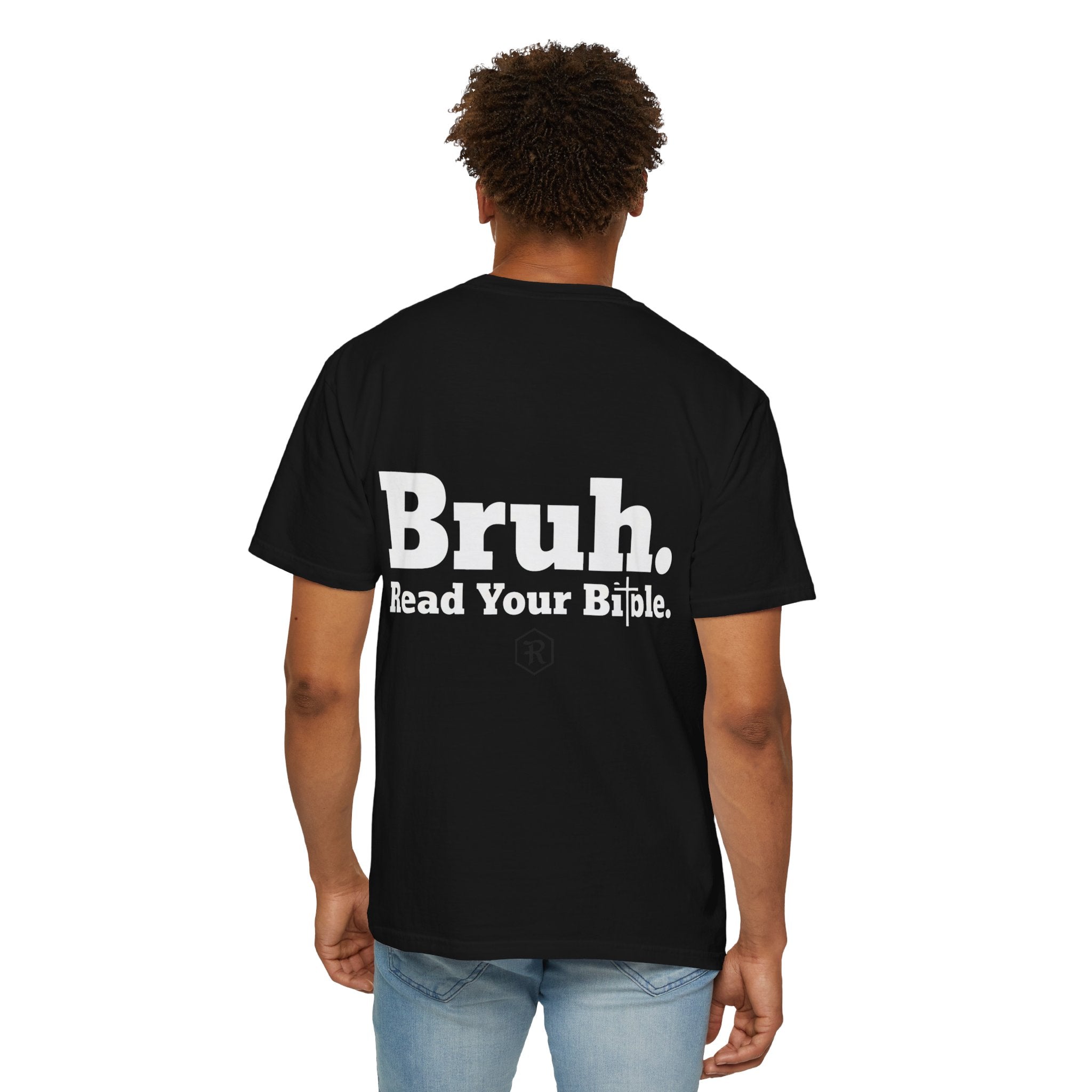 Classic White T-Shirt — Minimal Back Logo Tee - RESTERATION