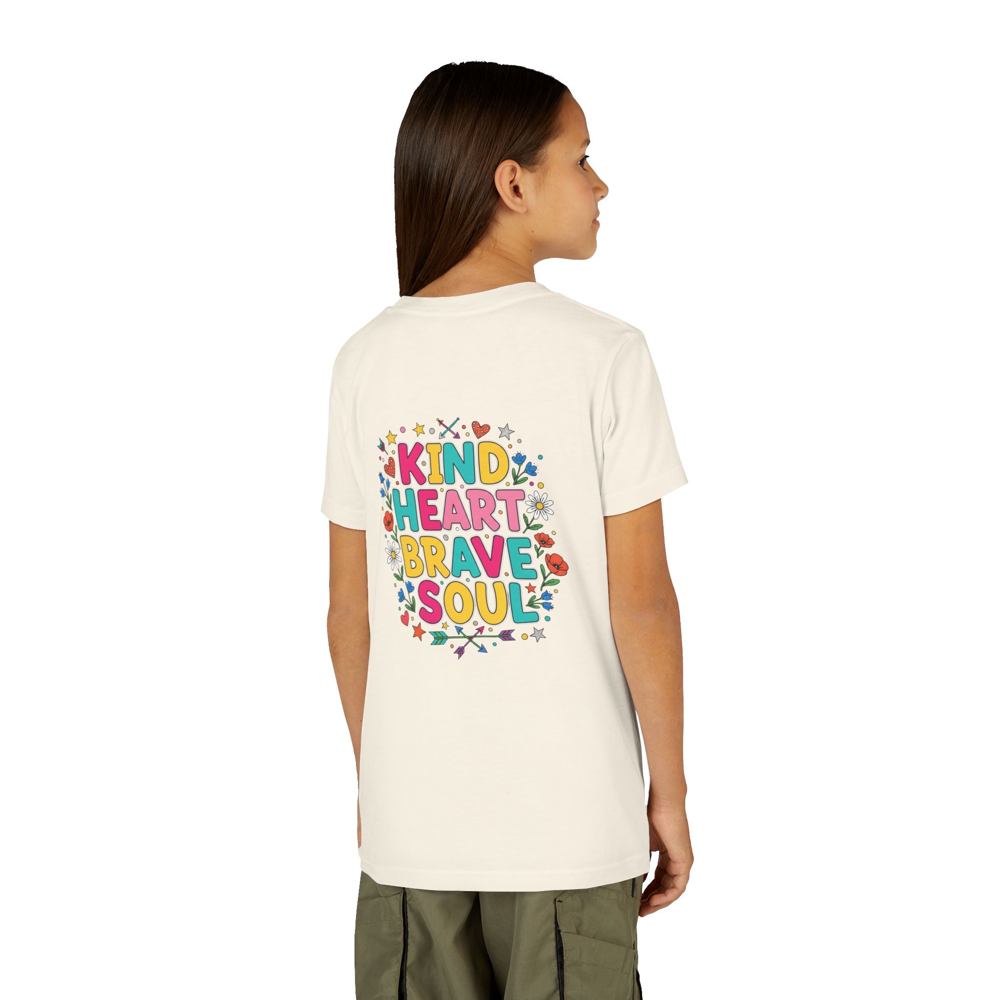 Kind Heart Brave Soul — Inspirational Youth T-Shirt - RESTERATION