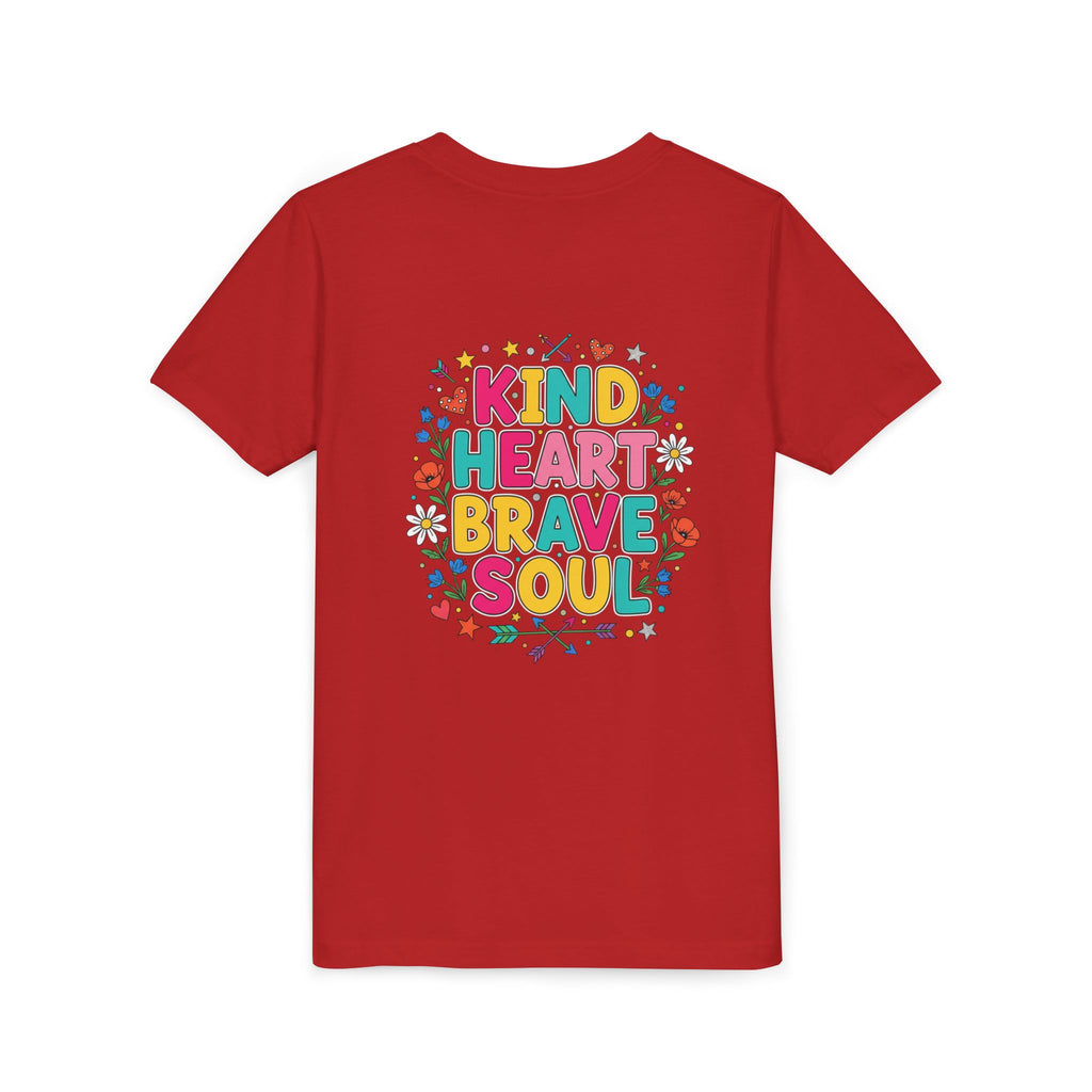 Kind Heart Brave Soul — Inspirational Youth T-Shirt - RESTERATION