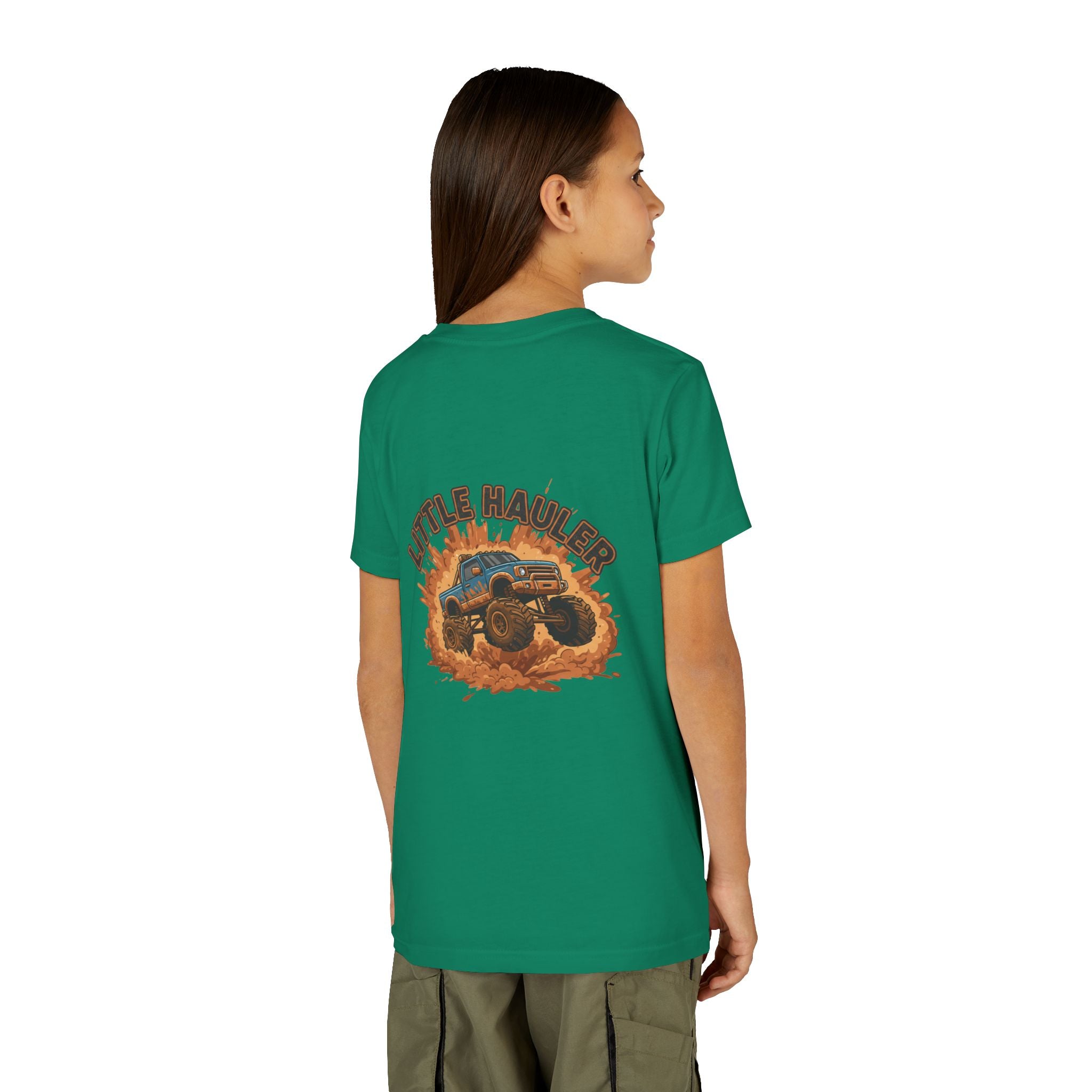 Little Hauler — Monster Truck Youth T-Shirt - RESTERATION