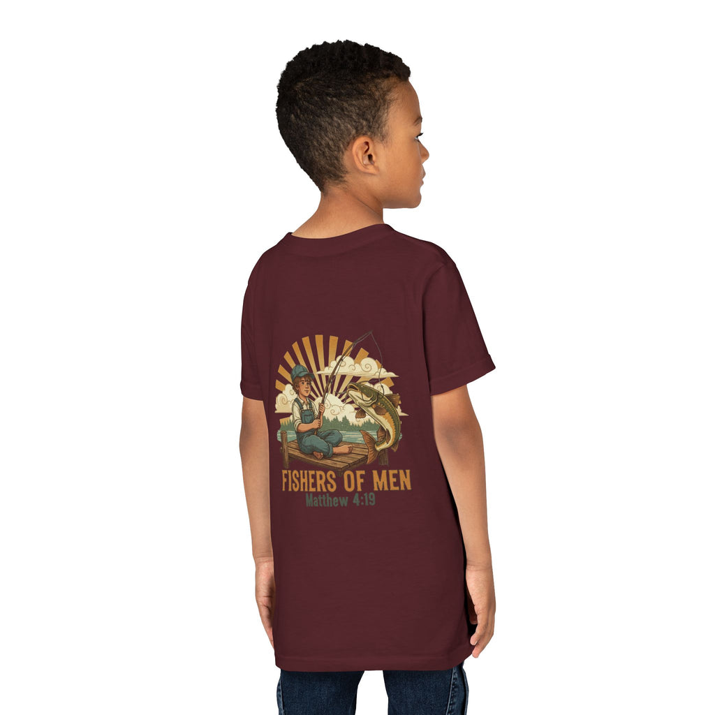 Fishers of Men — Christian Youth T-Shirt (Matthew 4:19) - RESTERATION