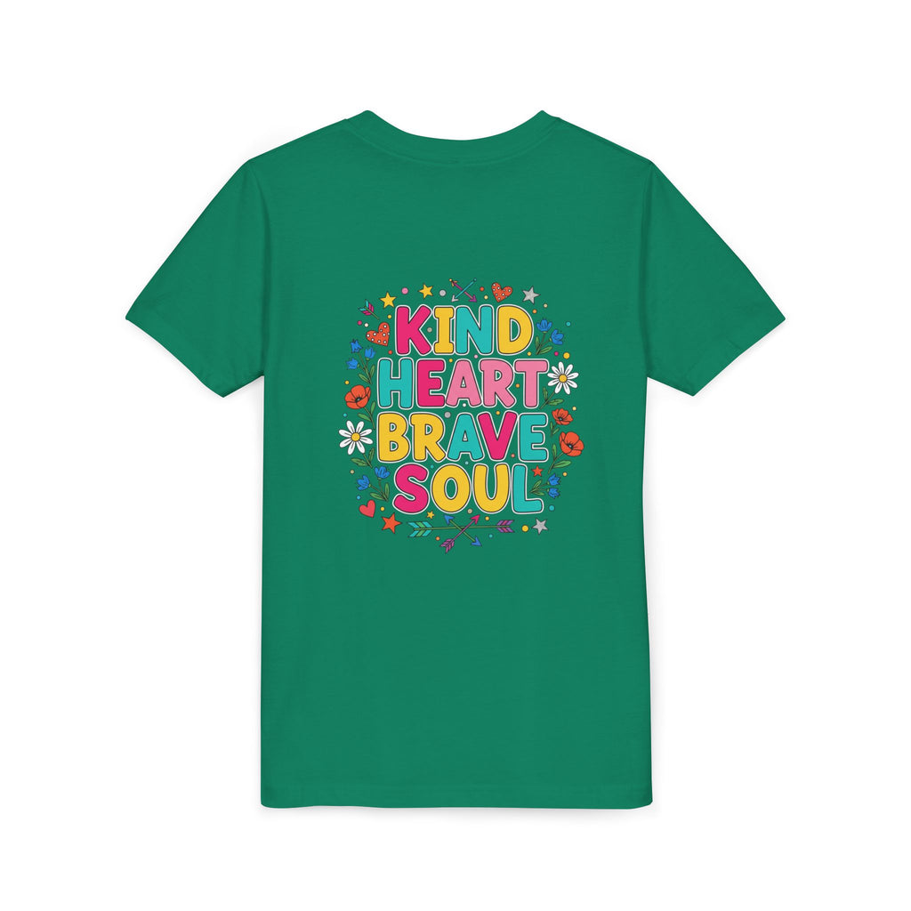 Kind Heart Brave Soul — Inspirational Youth T-Shirt - RESTERATION