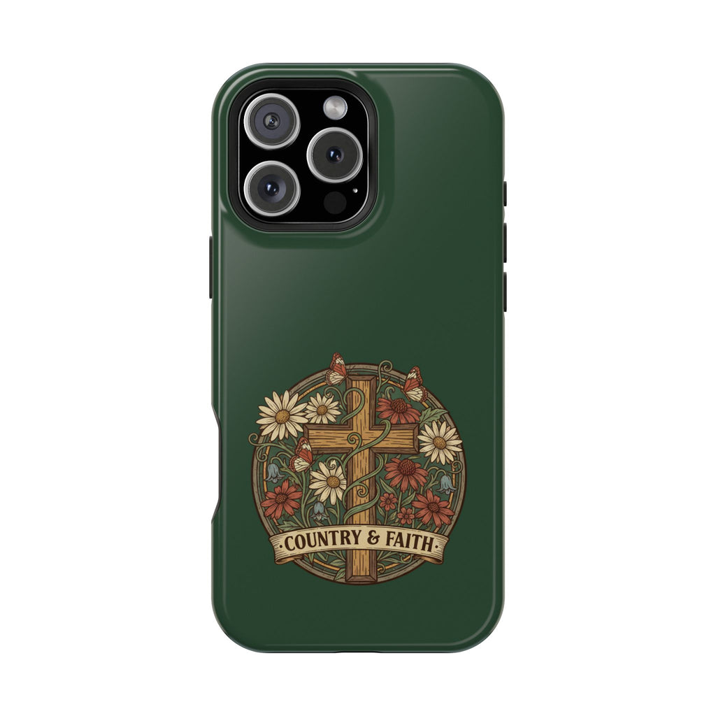 RESTERATION Phone Case — Country & Faith Cross Magnetic Impact-Resistant Cover #3